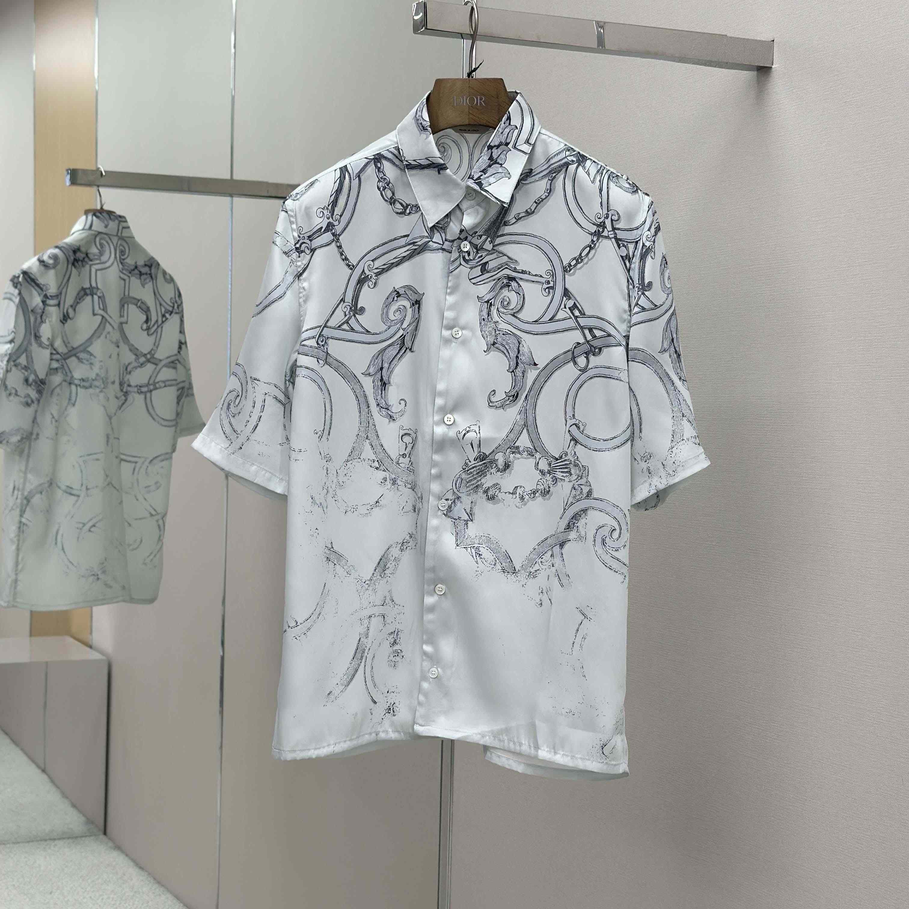 Hermes "L'Instruction Du Roy Patine" Straight Cut Shirt - DesignerGu