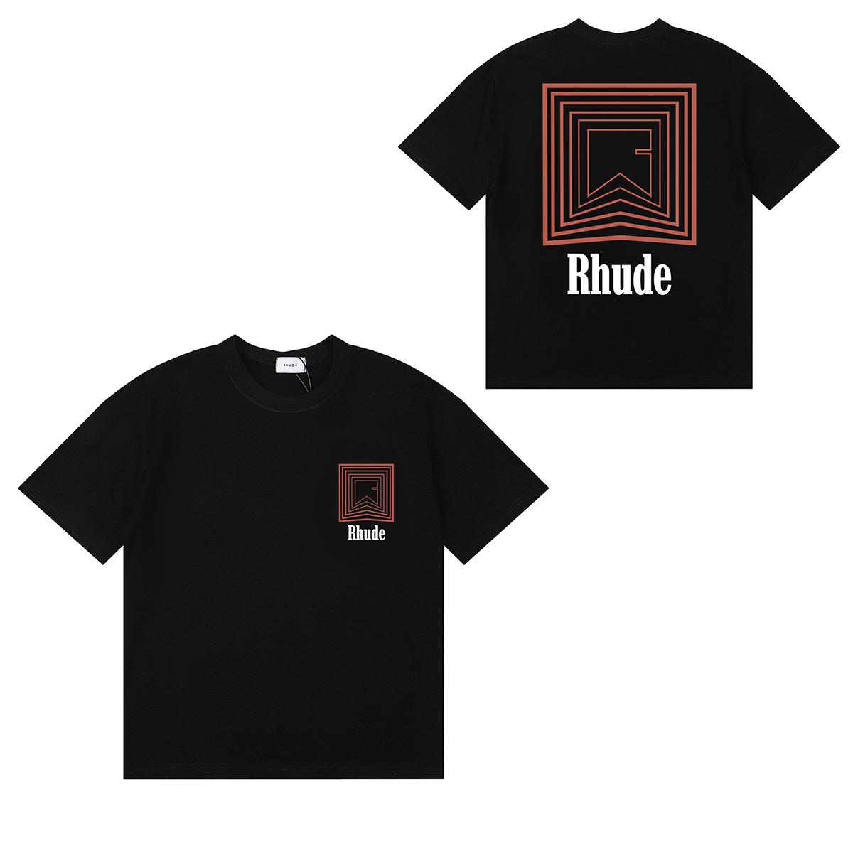 Rhude Printed Cotton-Jersey T-Shirt  - DesignerGu