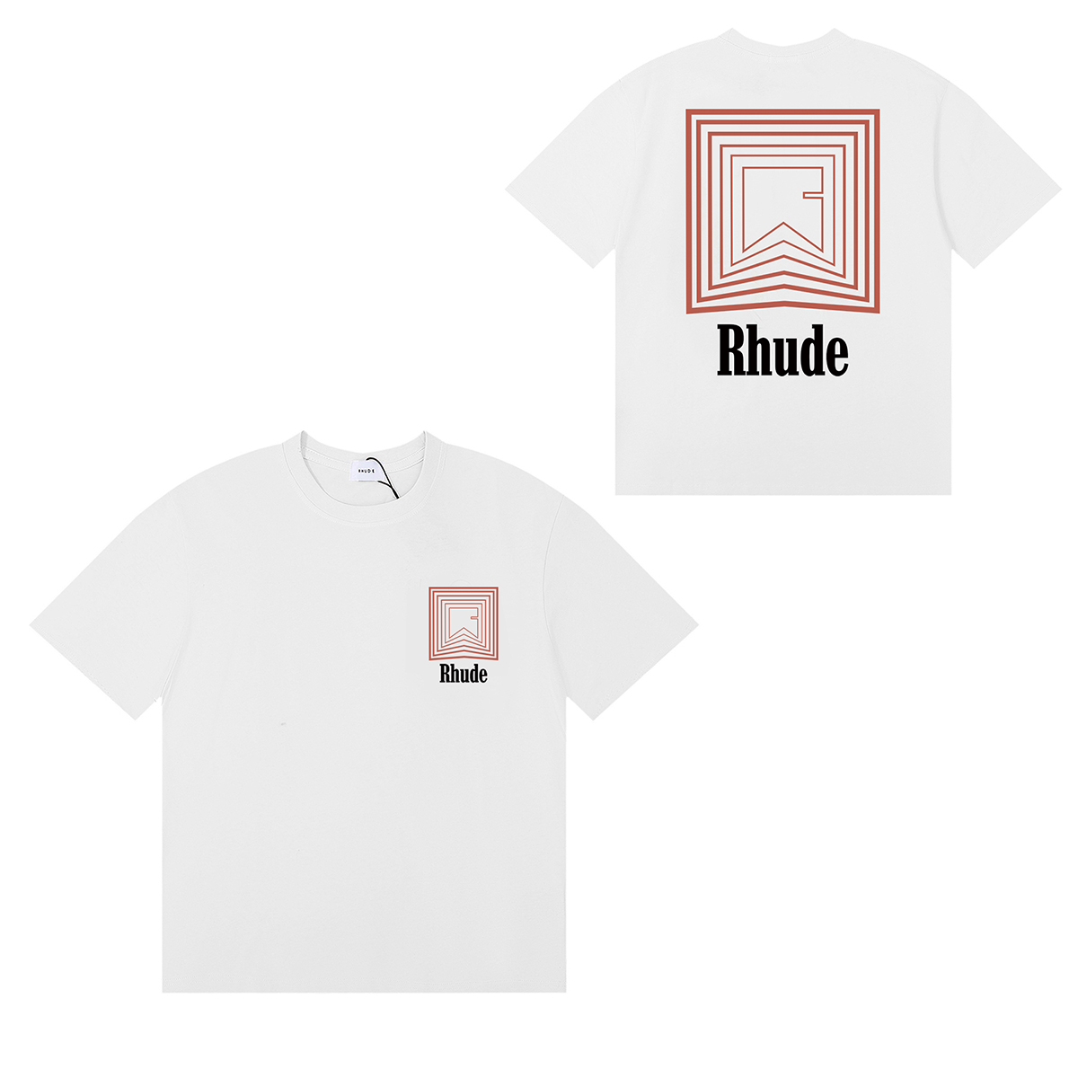 Rhude Printed Cotton-Jersey T-Shirt  - DesignerGu
