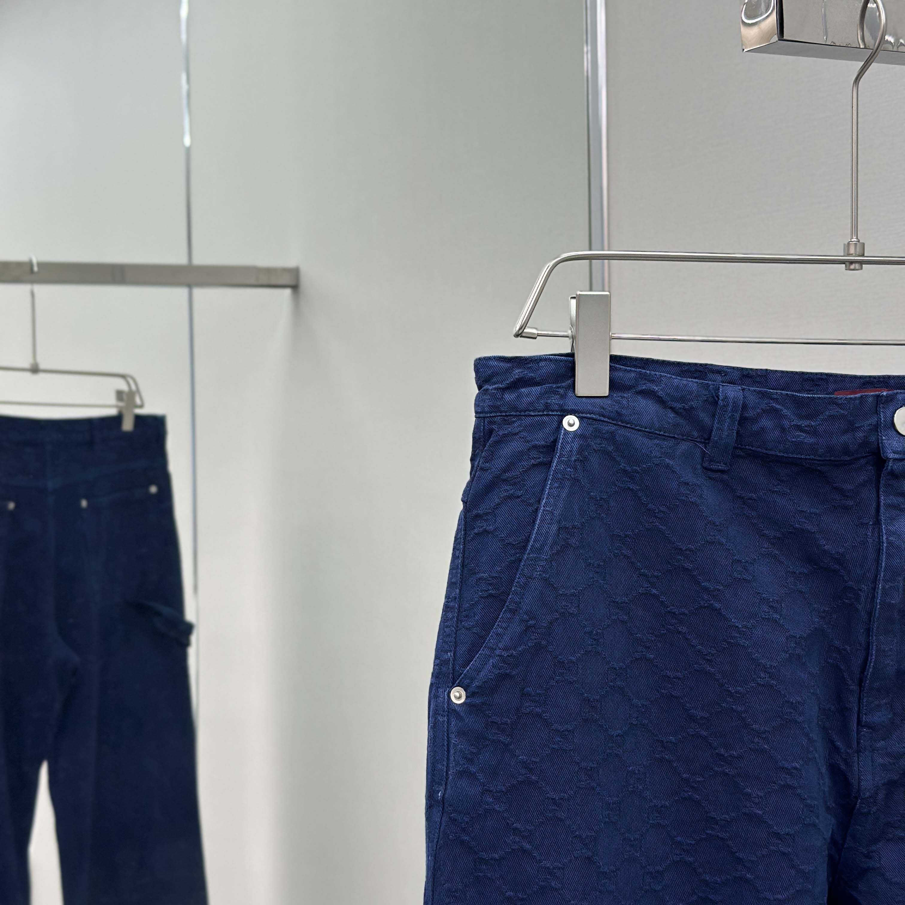 Gucci Bleached GG Cotton Denim Jacquard Pant - DesignerGu