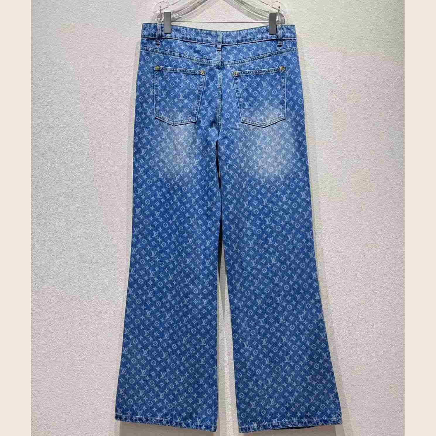 Louis Vuitton Monogram Flared Jeans   1AHENS - DesignerGu