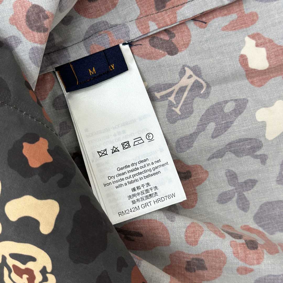 Louis Vuitton Printed Short-Sleeved Workwear Shirt   1AIMGT - DesignerGu