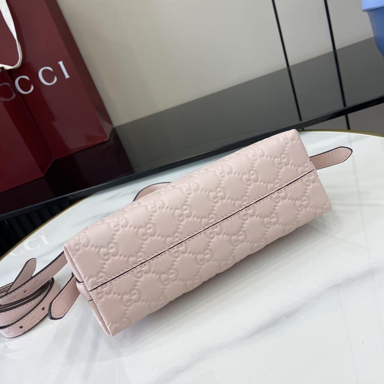 Gucci GG Emblem Small Shoulder Bag - DesignerGu