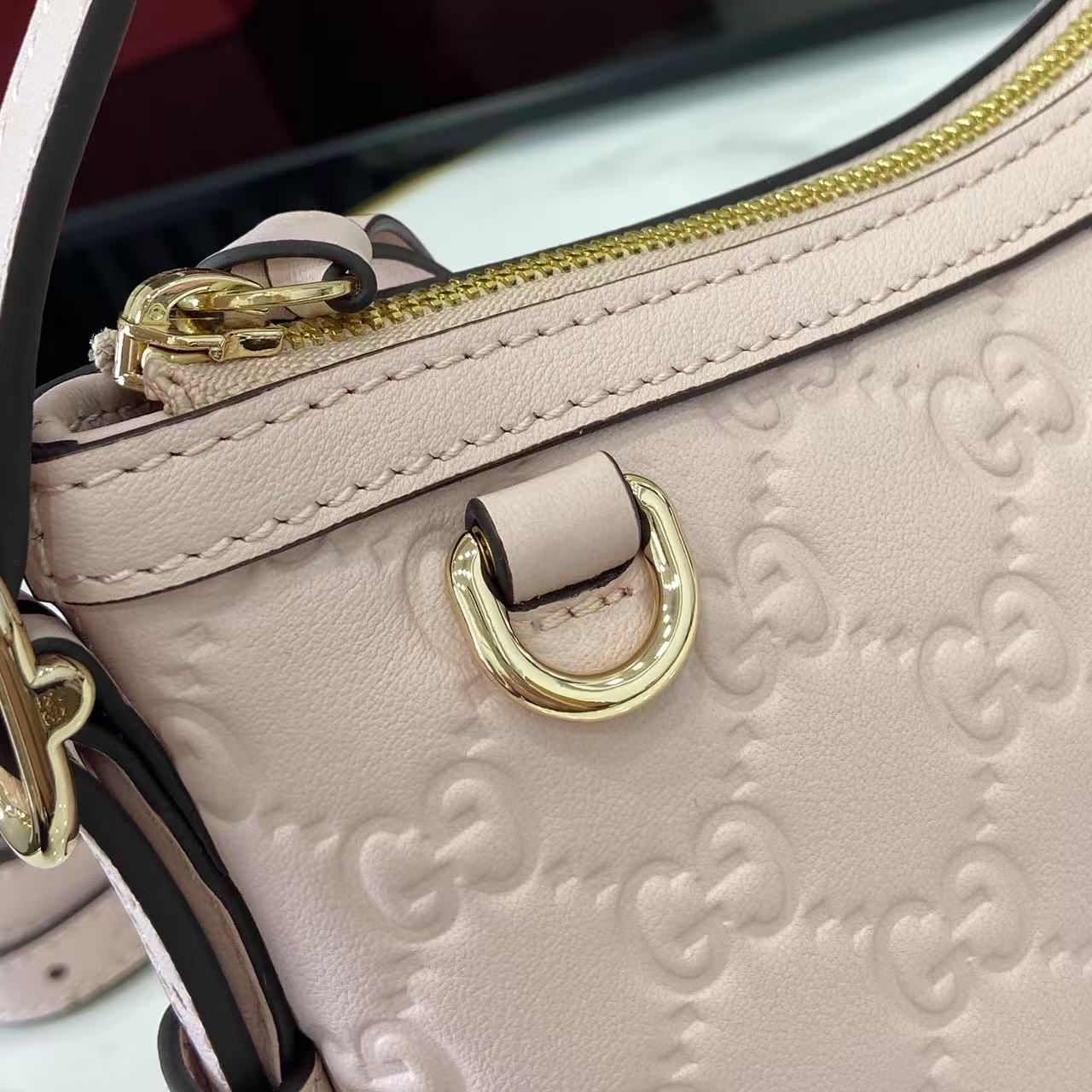 Gucci GG Emblem Small Shoulder Bag - DesignerGu