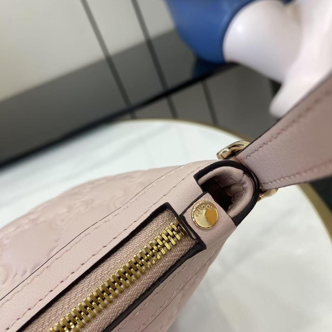 Gucci GG Emblem Small Shoulder Bag - DesignerGu
