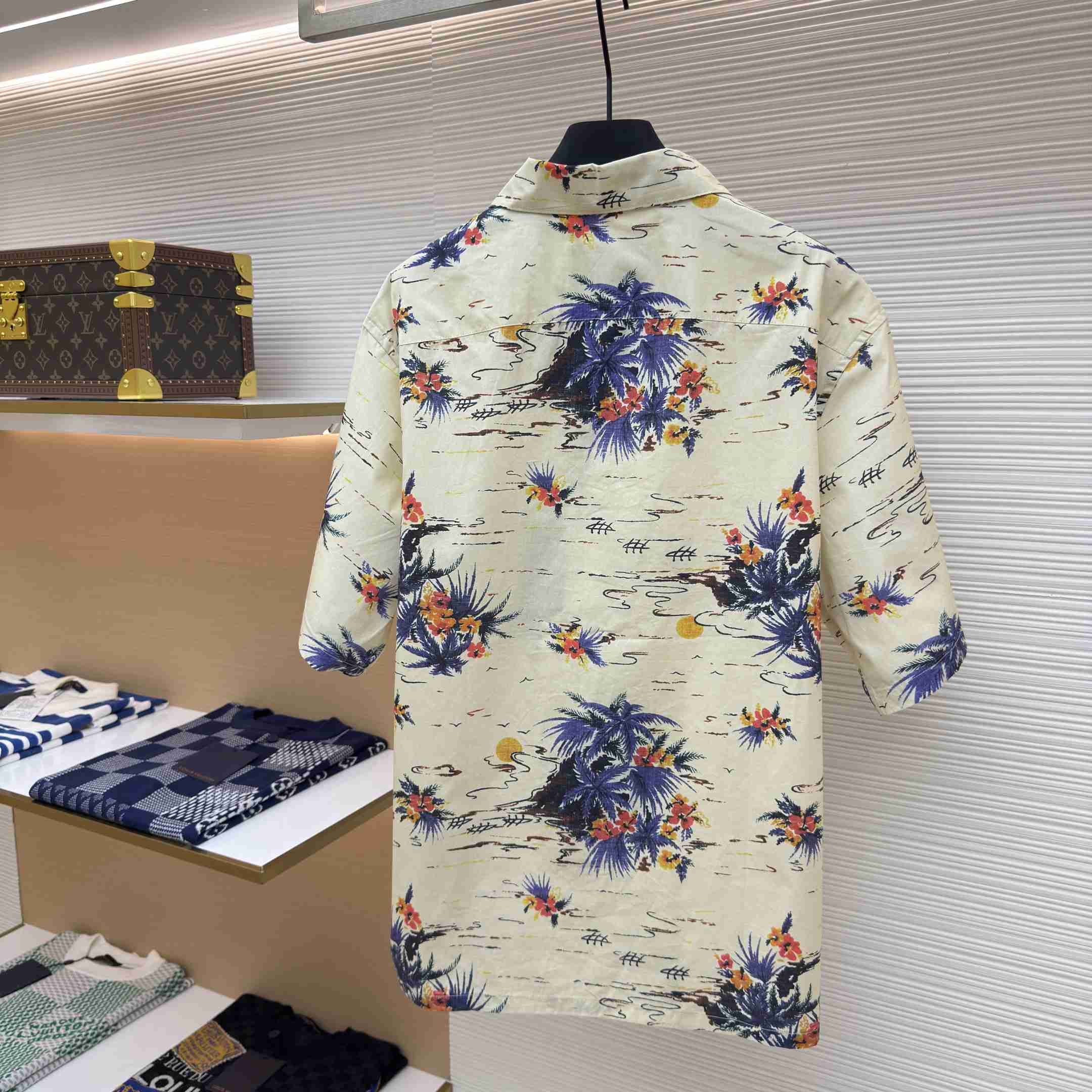 Prada Printed Cotton Bowling Shirt - DesignerGu