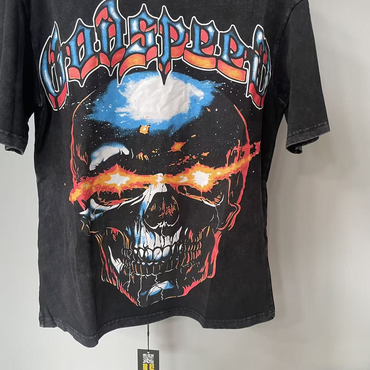 Godspeed Galaxsee Grey Wash Godspeed Tee - DesignerGu