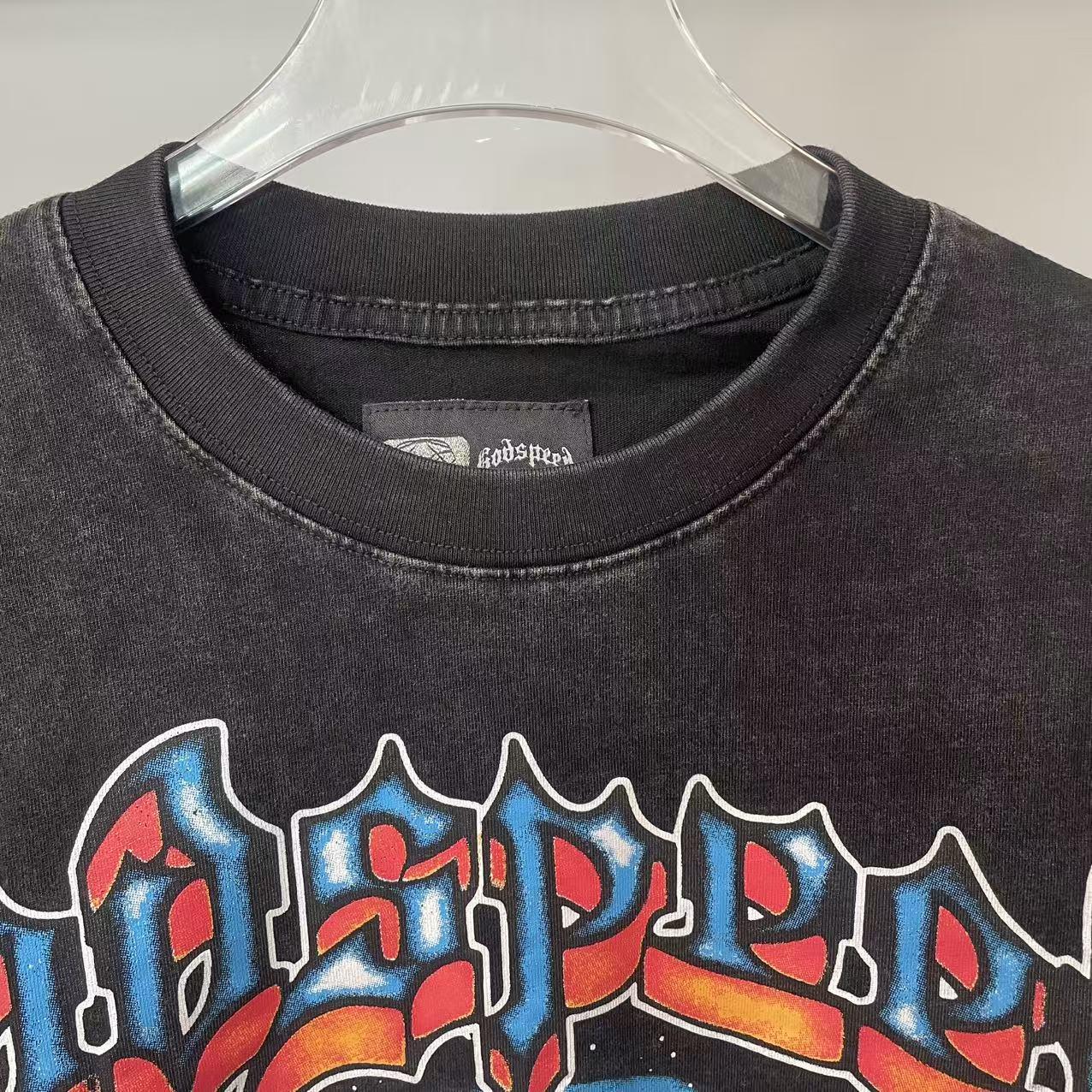 Godspeed Galaxsee Grey Wash Godspeed Tee - DesignerGu