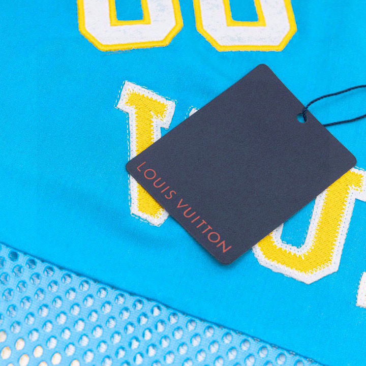 Louis Vuitton Sporty T-shirt with Patch Blue - DesignerGu