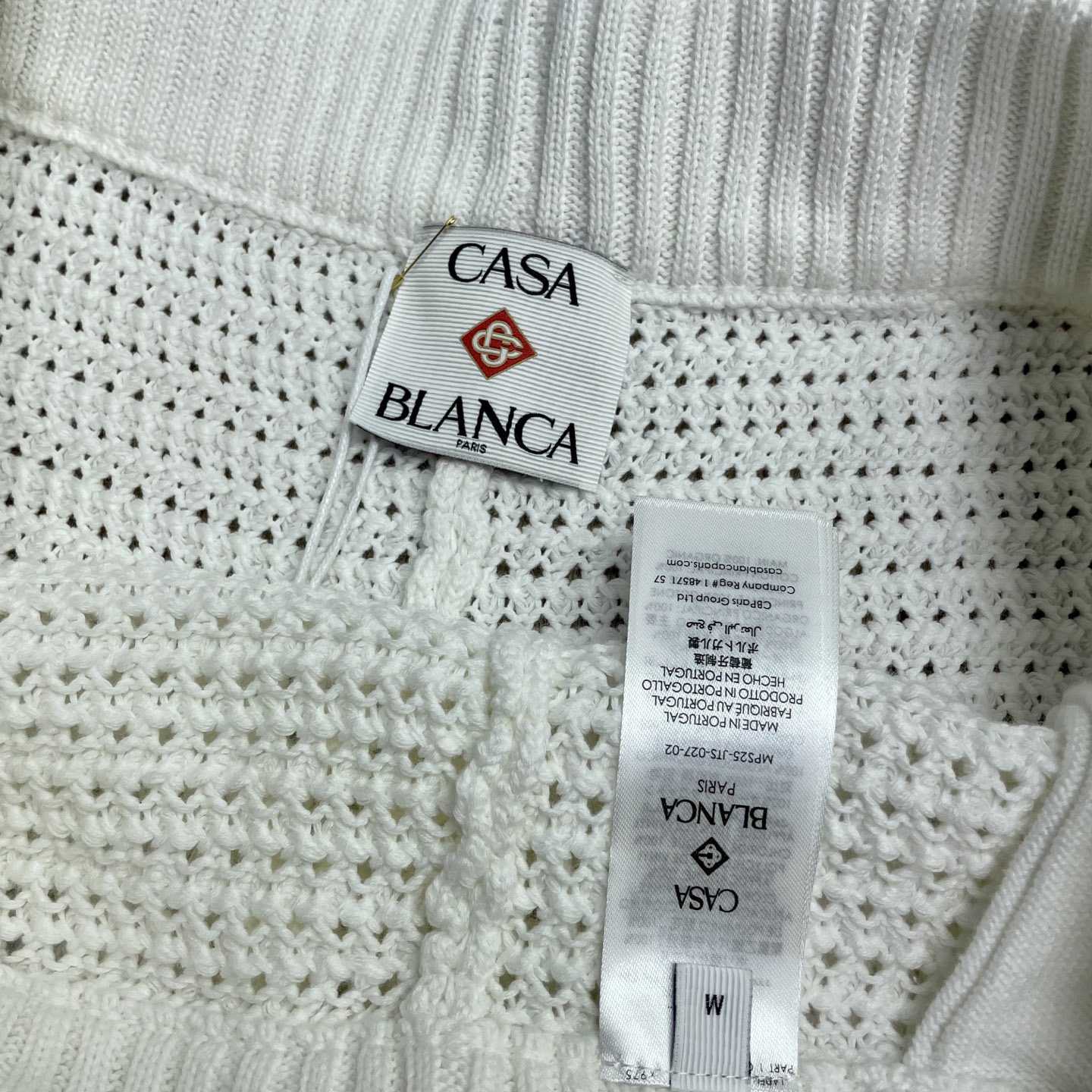 Casablanca Cotton Tennis Crochet Shorts    D0104 - DesignerGu