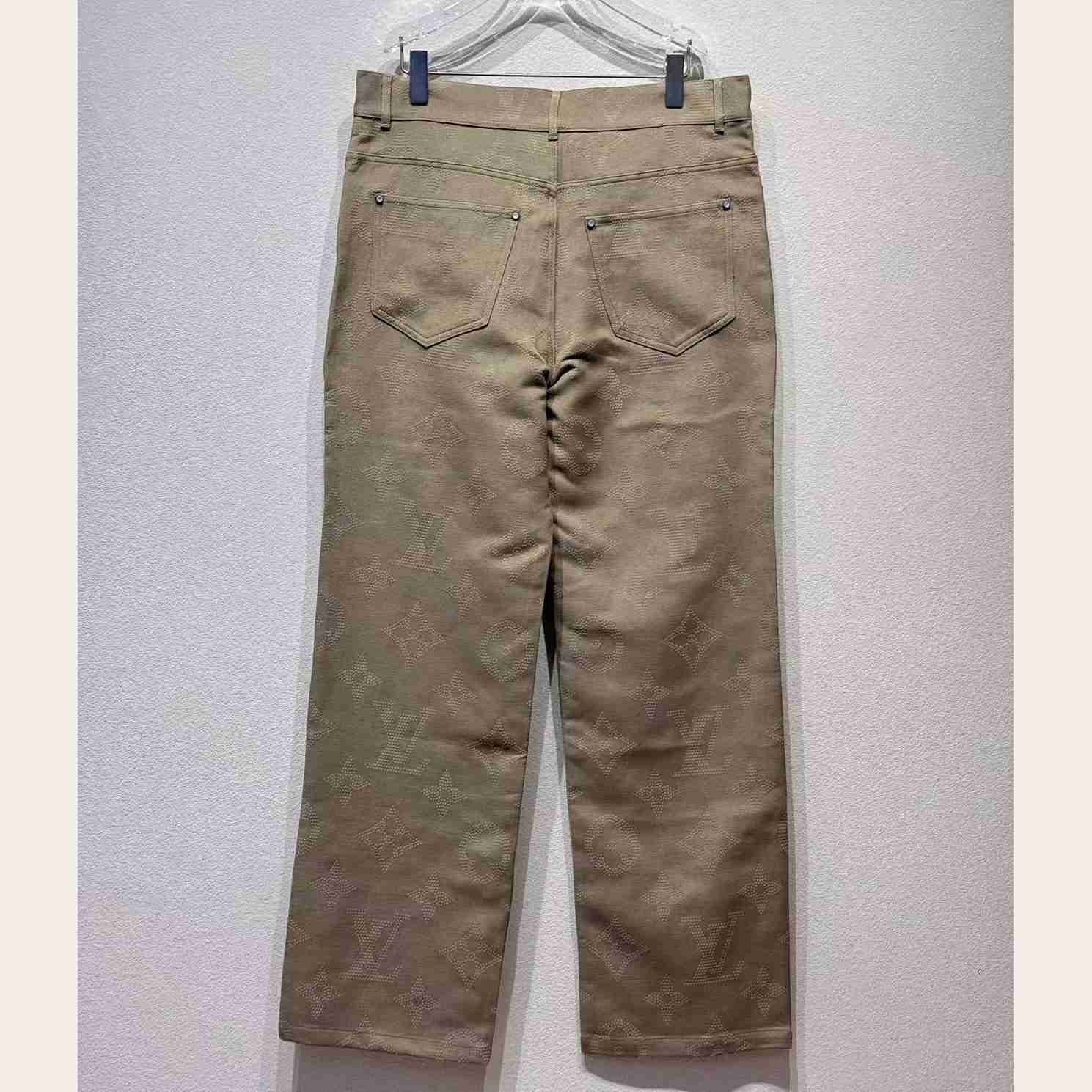 Louis Vuitton Monogram Embroidered Skate Pants     1AHBMA - DesignerGu