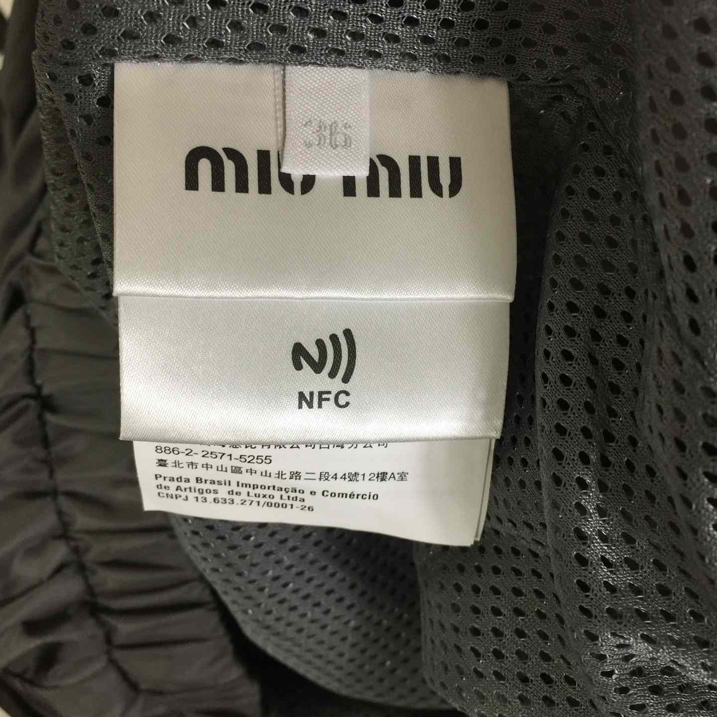 Miu Miu Aluminum Technical Silk Zipper Blouson Jacket - DesignerGu