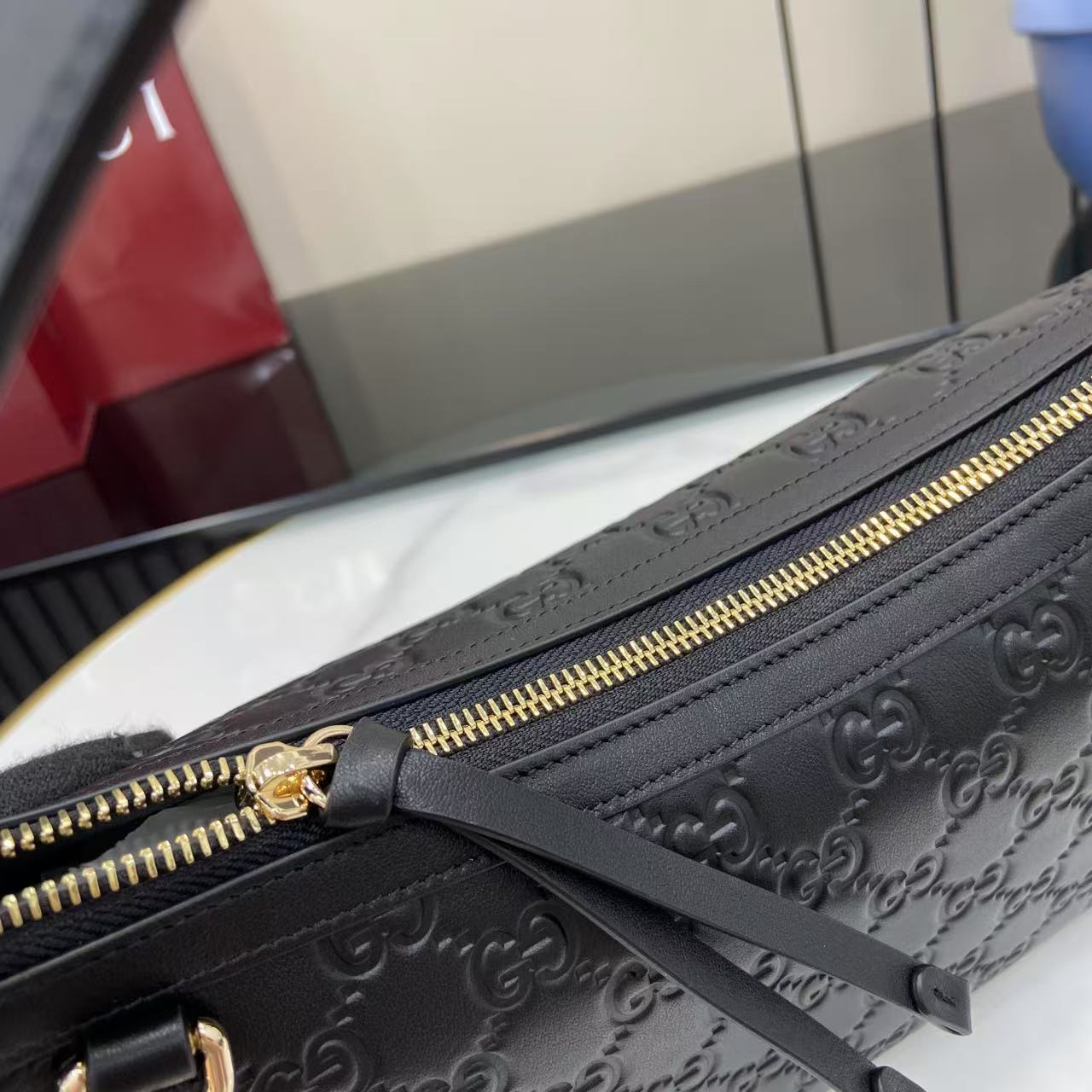 Gucci GG Emblem Medium Shoulder Bag - DesignerGu