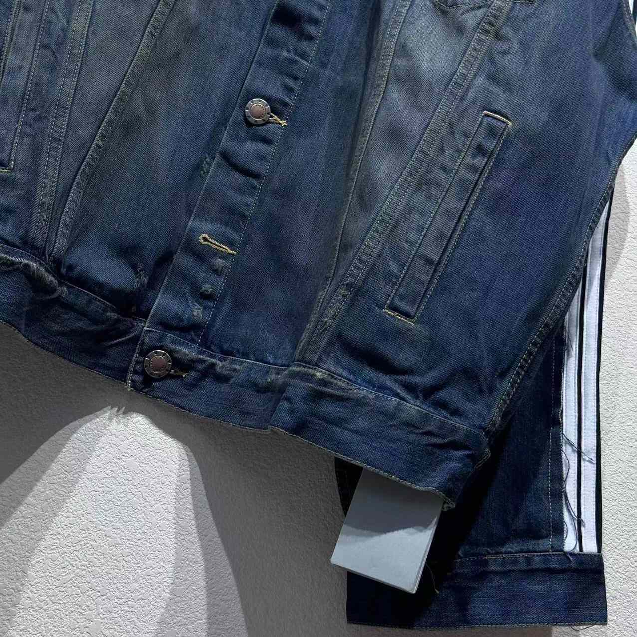 Balenciaga Cut-Up Tracksuit Jacket In Blue - DesignerGu