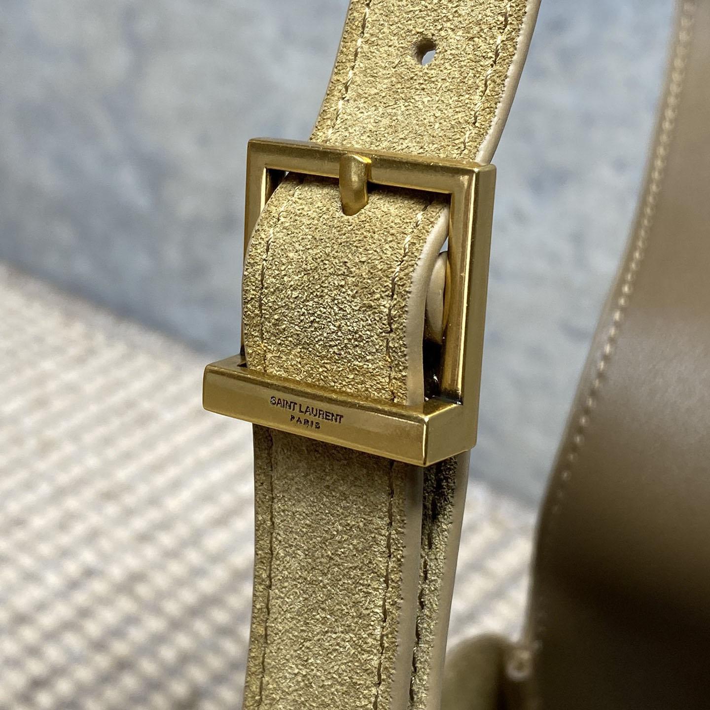 Saint Laurent LE 5 À 7 Supple Baby In Suede - DesignerGu