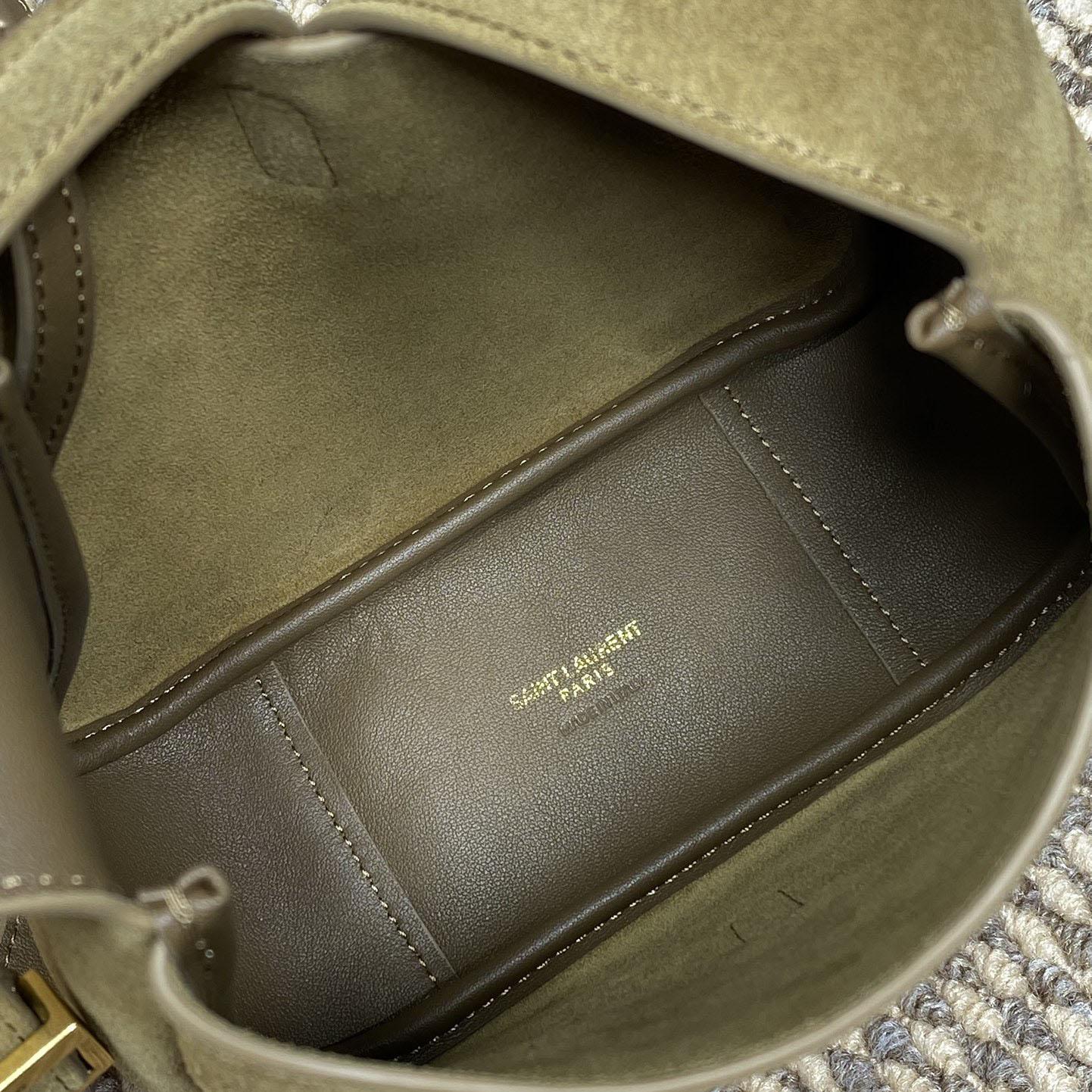 Saint Laurent LE 5 À 7 Supple Baby In Suede - DesignerGu