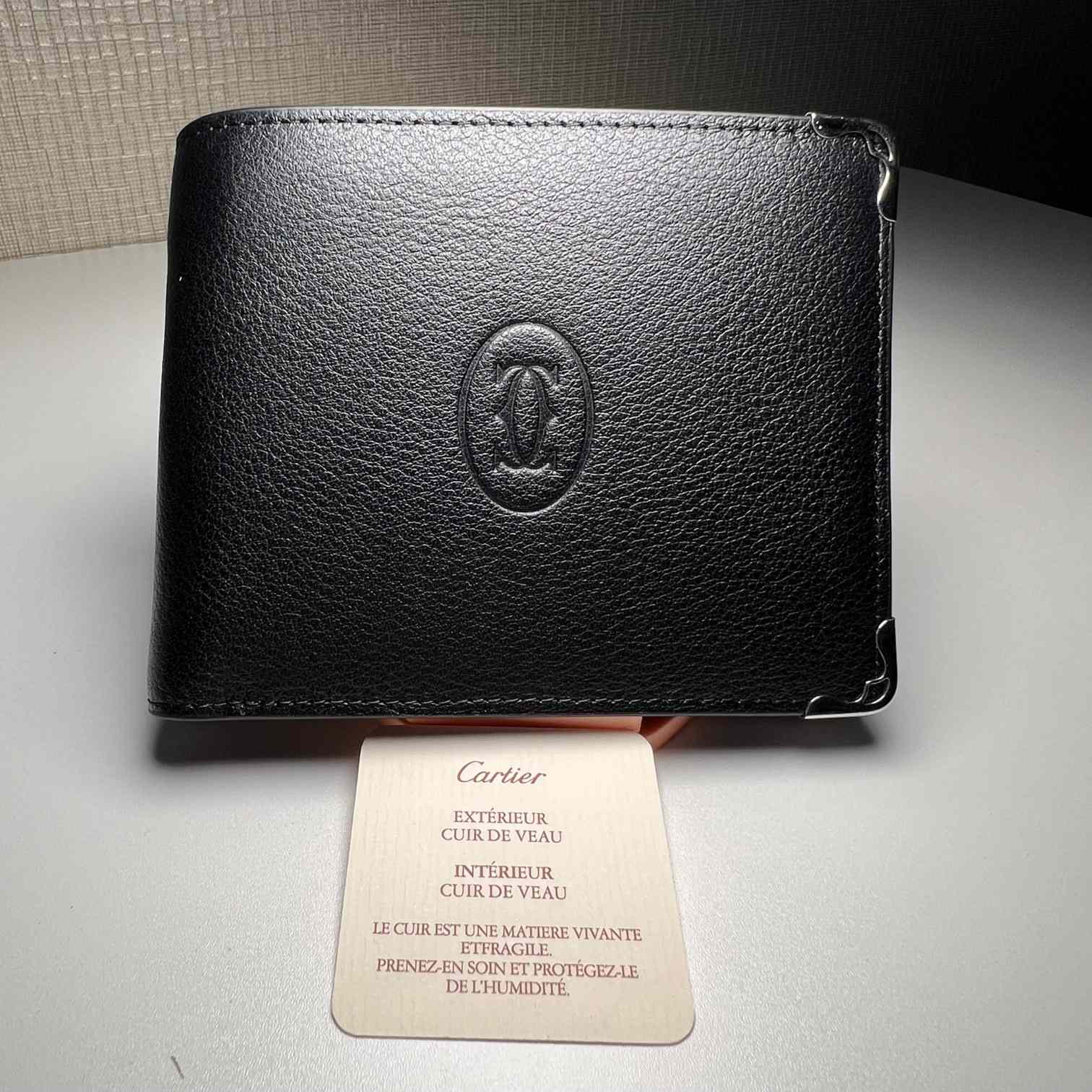 Cartier BlackRed Leather Double Logo Wallet  12*9.5cm - DesignerGu