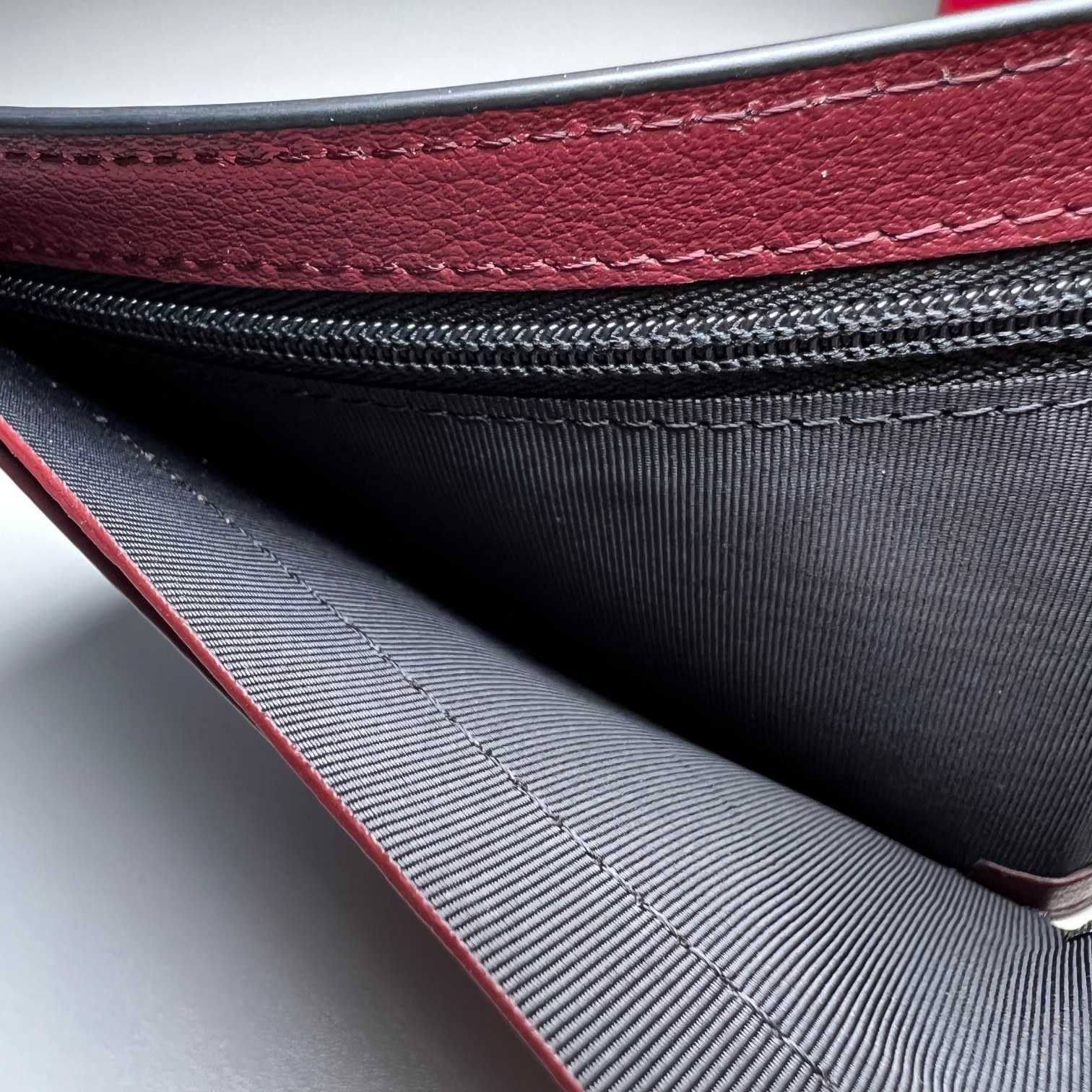 Cartier BlackRed Leather Double Logo Wallet  12*9.5cm - DesignerGu