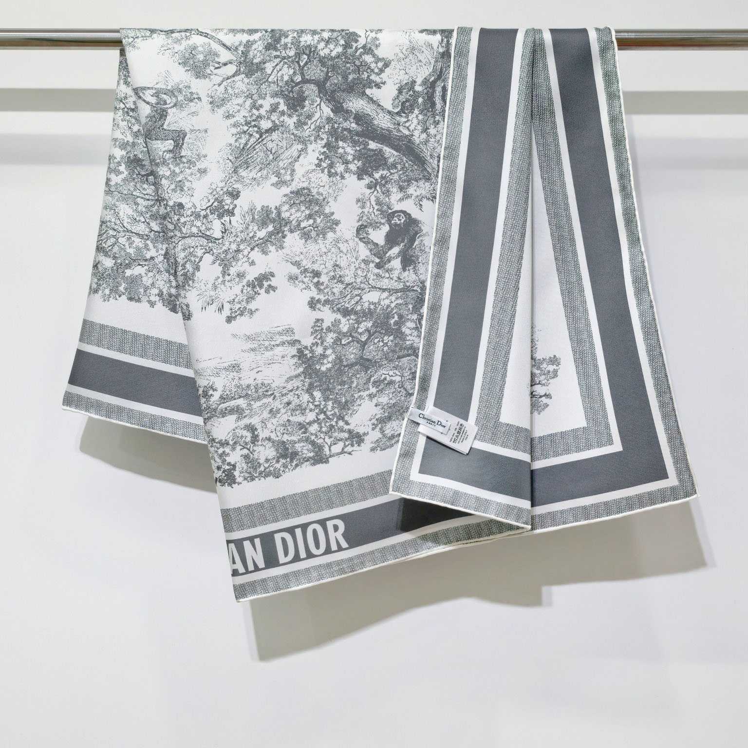 Dior Toile de Jouy Sauvage 90 Square Scarf  - DesignerGu