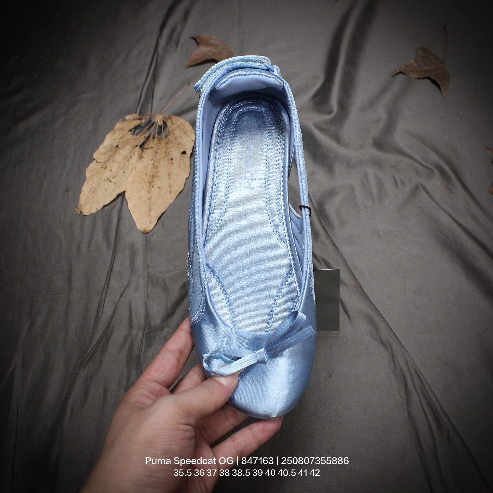 Balenciaga Speedcat Ballet Satin Balenciaga In Light Blue Satin - DesignerGu