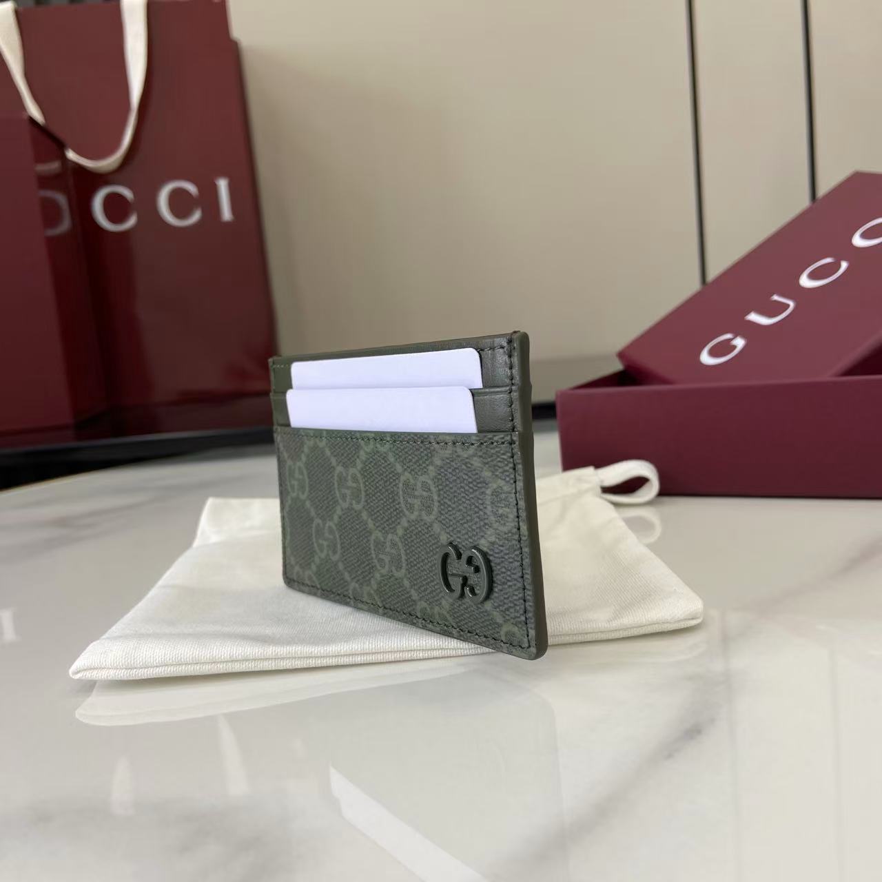 Gucci GG Monogram Long Card Case - DesignerGu