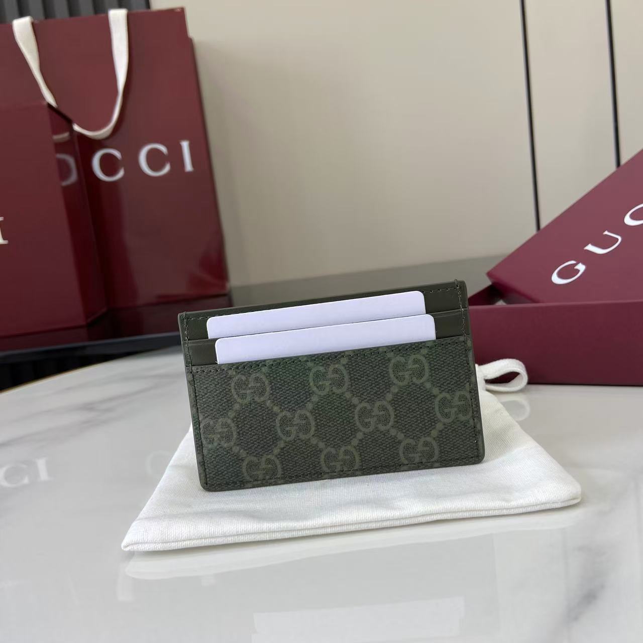 Gucci GG Monogram Long Card Case - DesignerGu