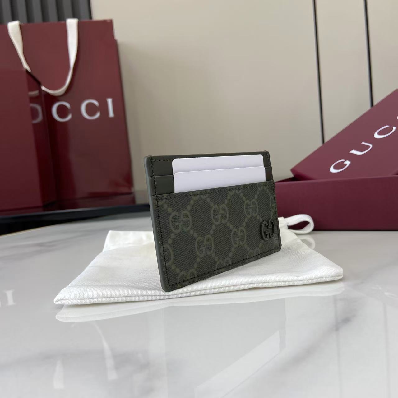 Gucci GG Monogram Long Card Case - DesignerGu