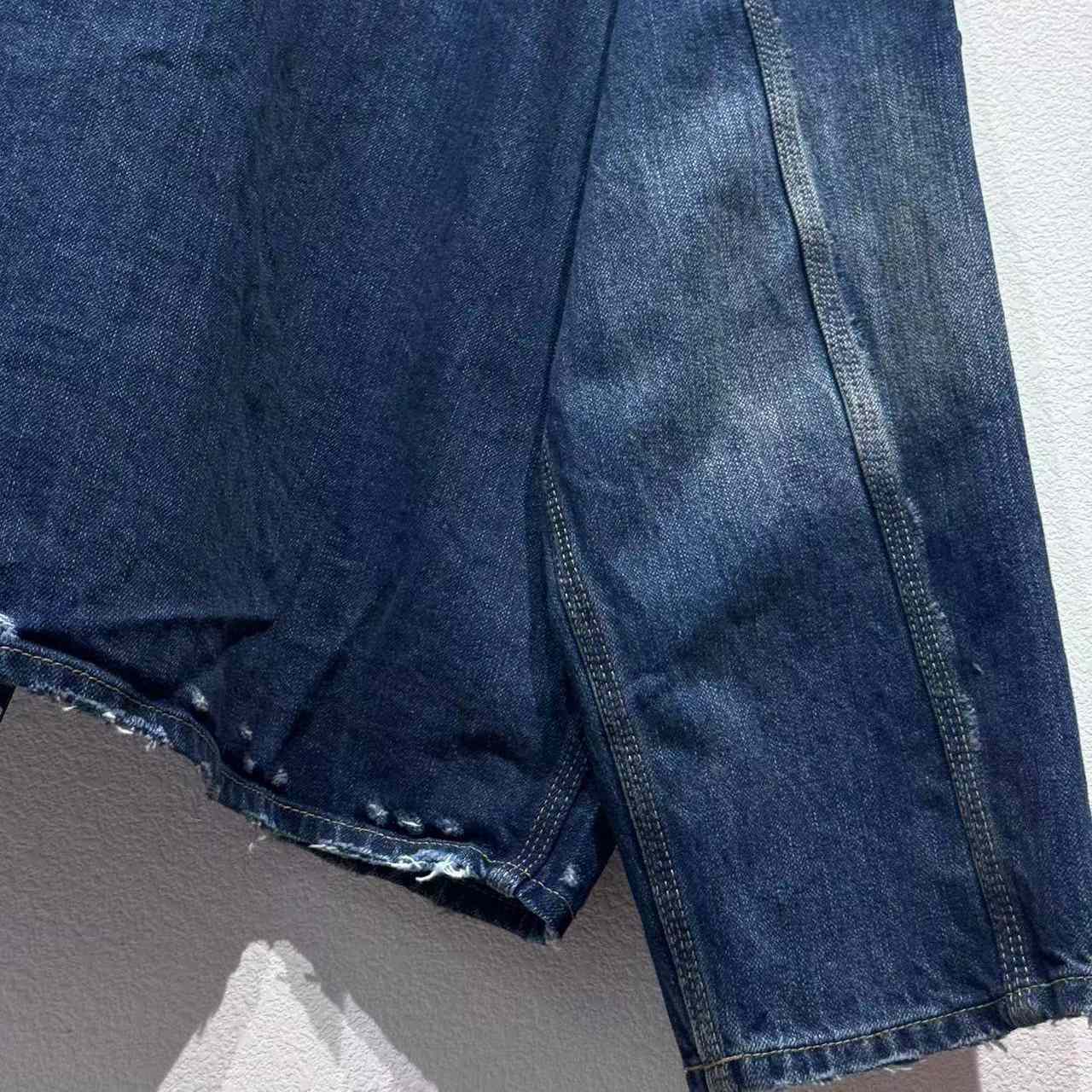 Balenciaga Zip-Up Denim Jacket In Blue Cotton Denim - DesignerGu