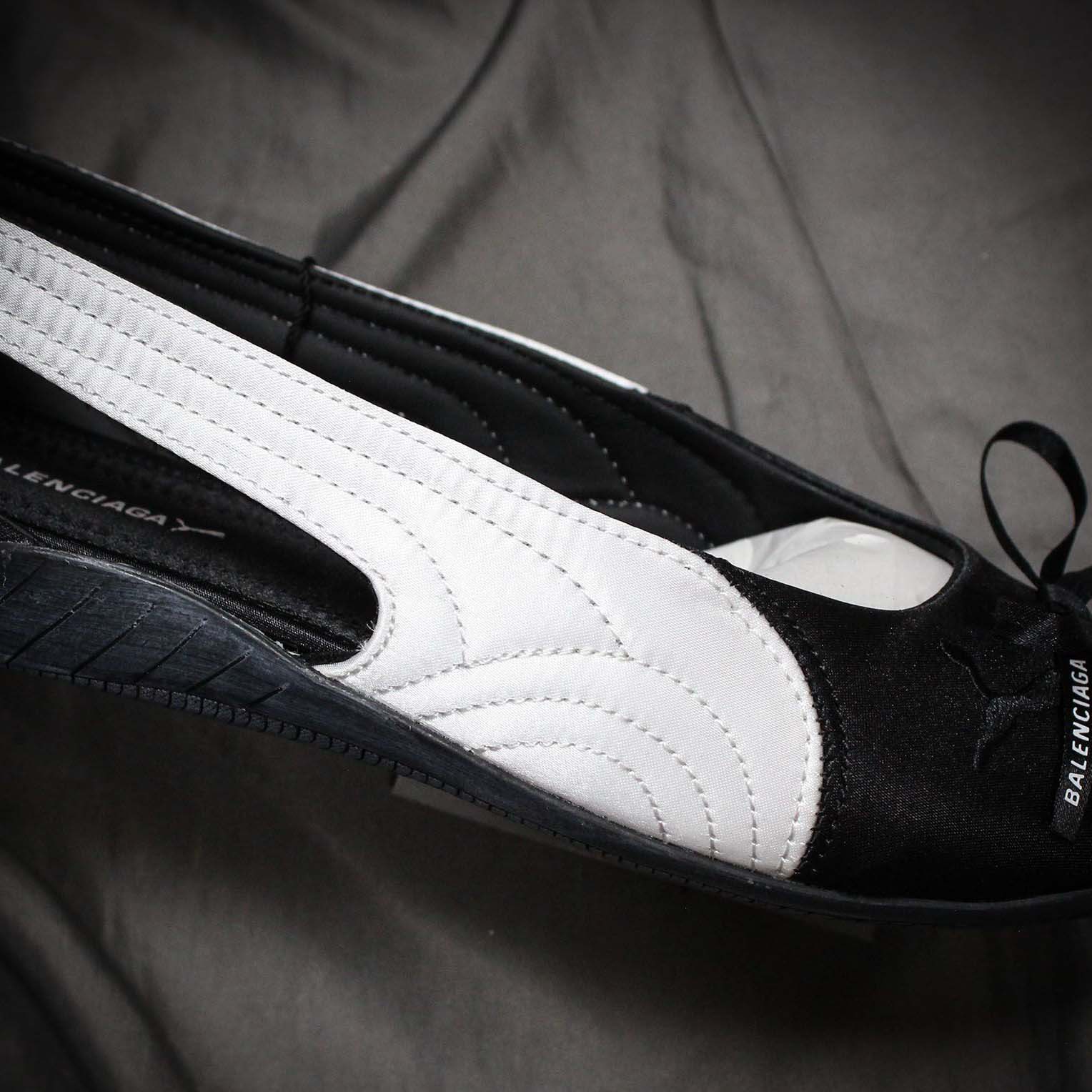 Balenciaga Speedcat Ballet Satin Balenciaga in black and white satin - DesignerGu