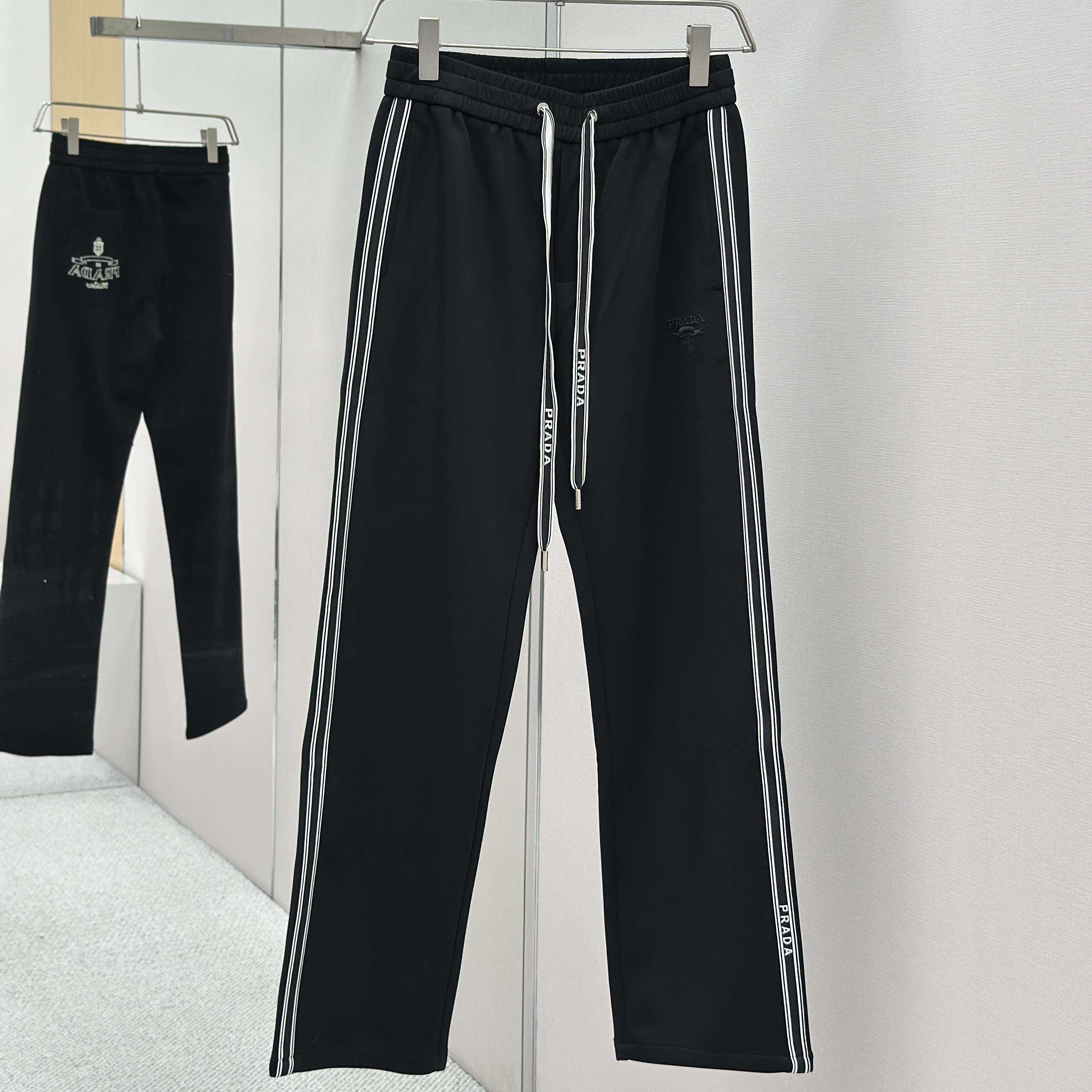 Prada Black Cotton Pants - DesignerGu