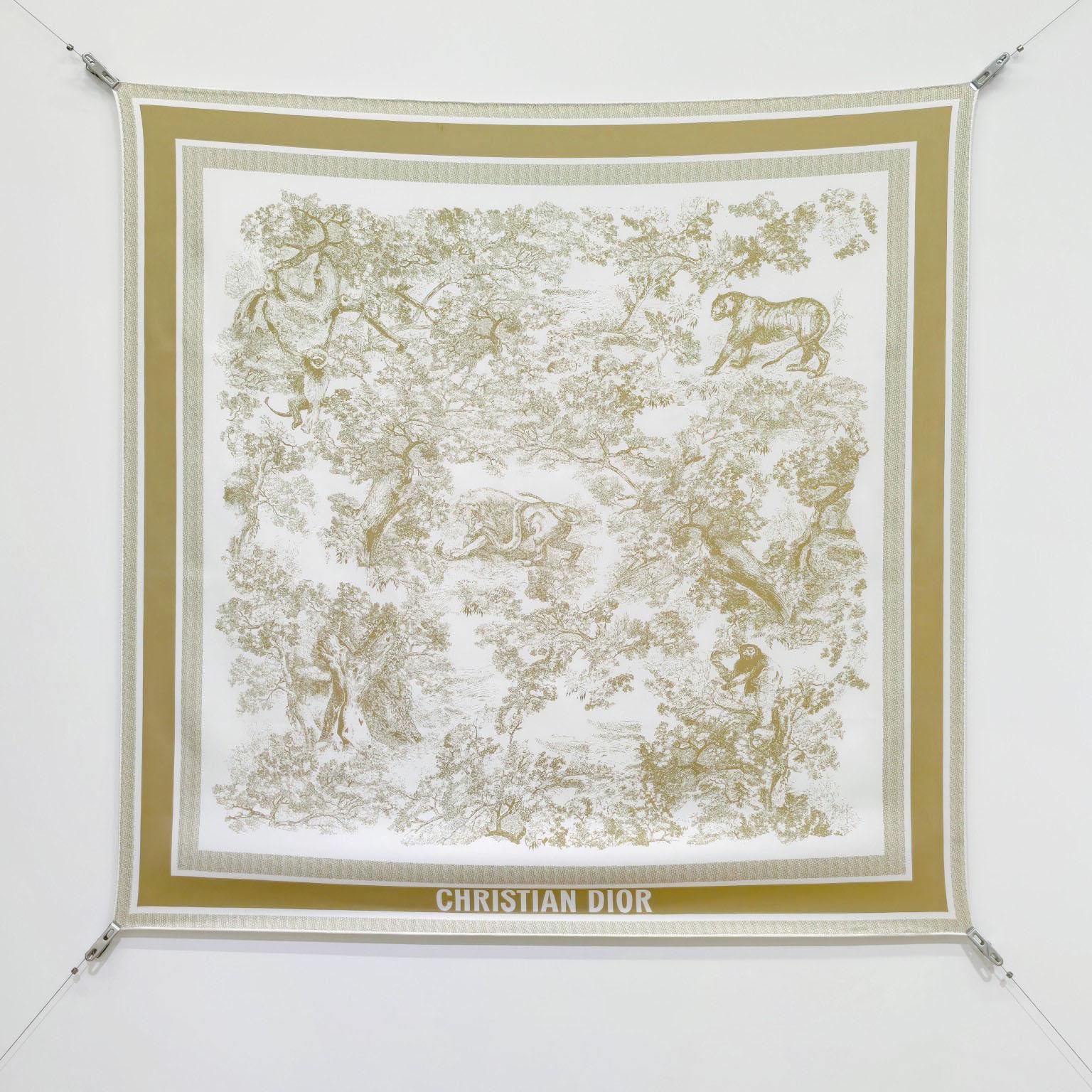 Dior Toile de Jouy Sauvage 90 Square Scarf  - DesignerGu