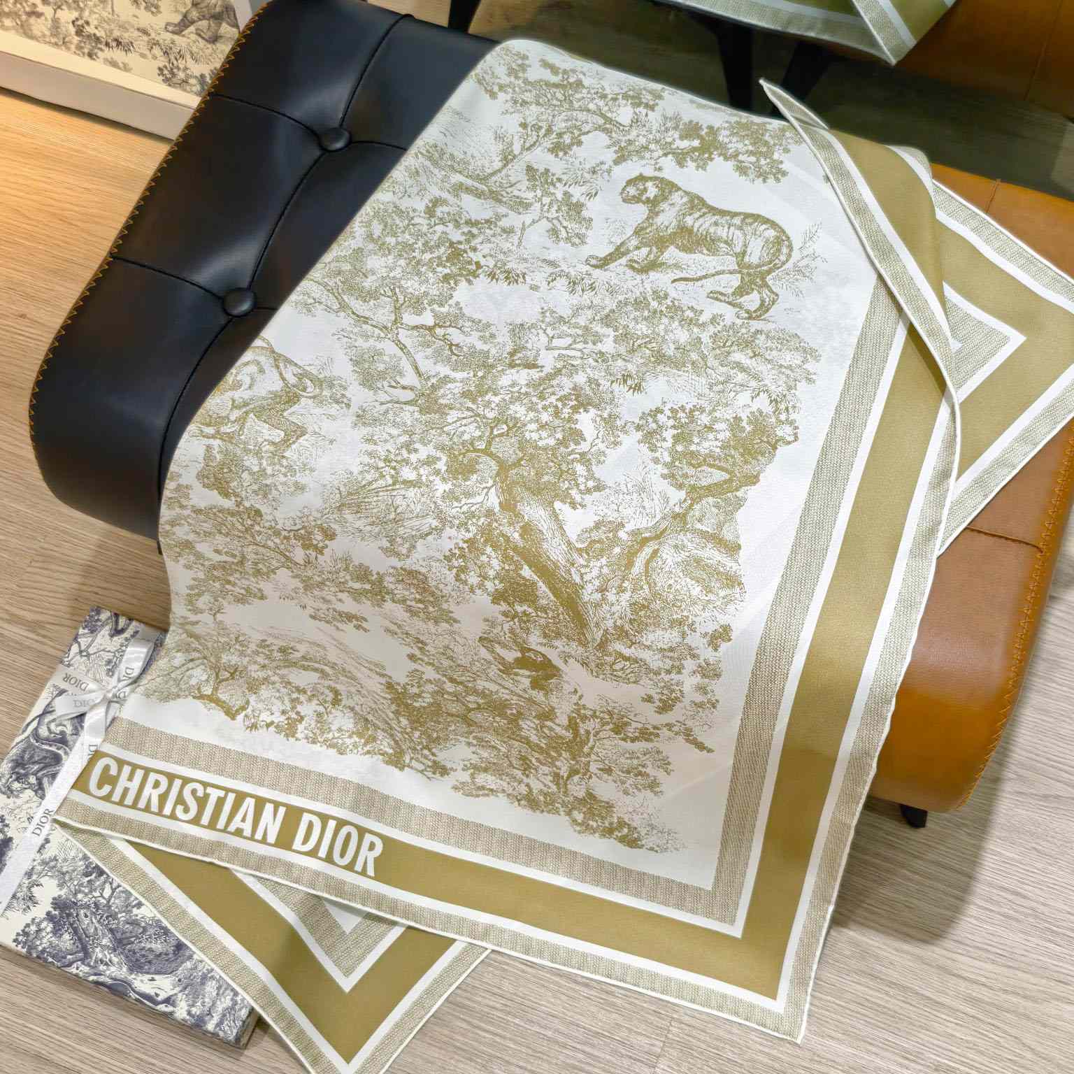 Dior Toile de Jouy Sauvage 90 Square Scarf  - DesignerGu