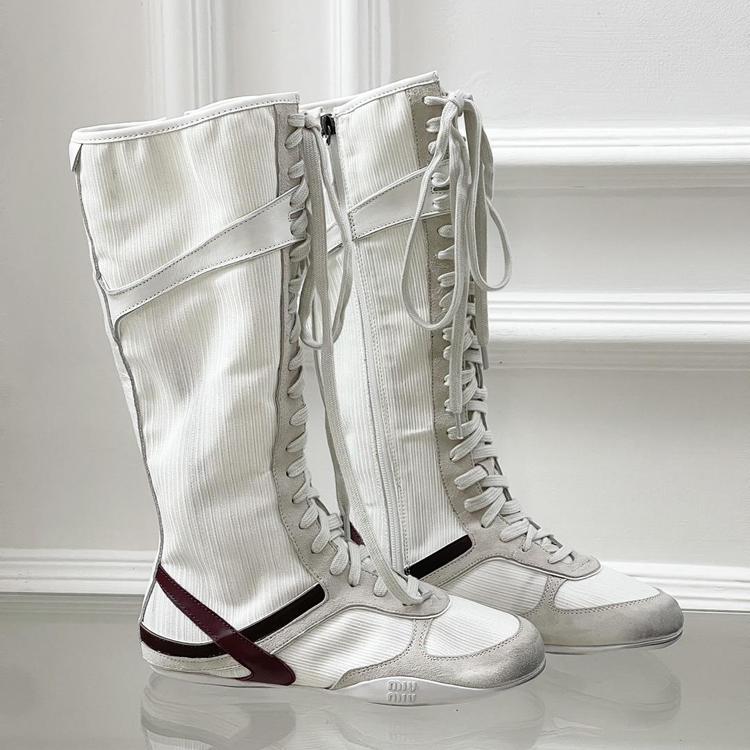 Miu Miu Panelled Boots - DesignerGu