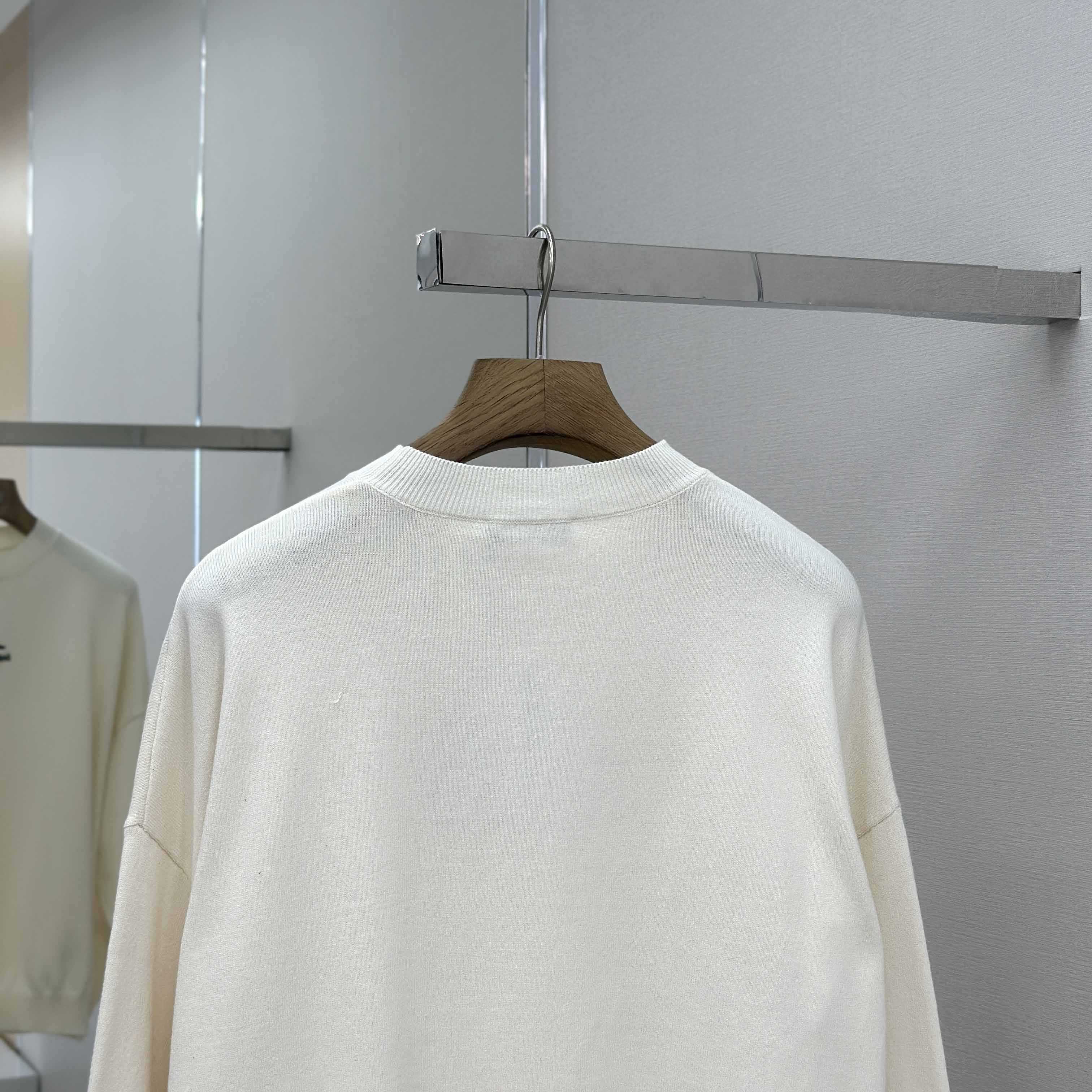 Balenciaga Ski Crewneck Sweater In White - DesignerGu