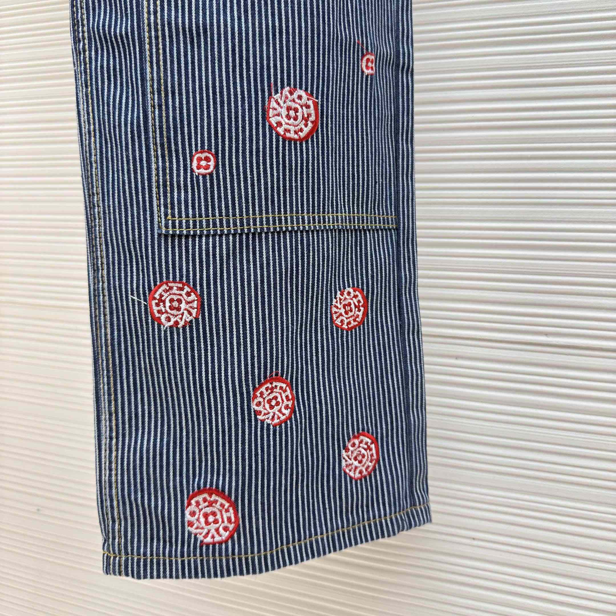 Louis Vuitton Embellished Striped Pants - DesignerGu