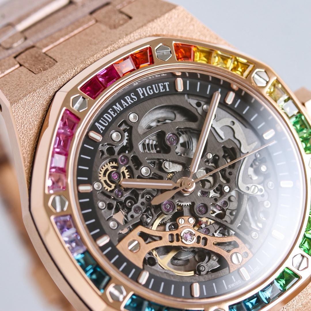 Audemars Piguet Royal Oak 41mm Frosted Rose Gold   41mm - DesignerGu