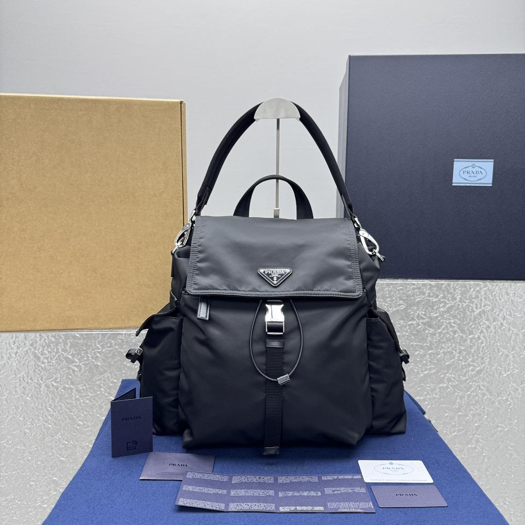 Prada Explore Re-Nylon And Leather Backpack - DesignerGu