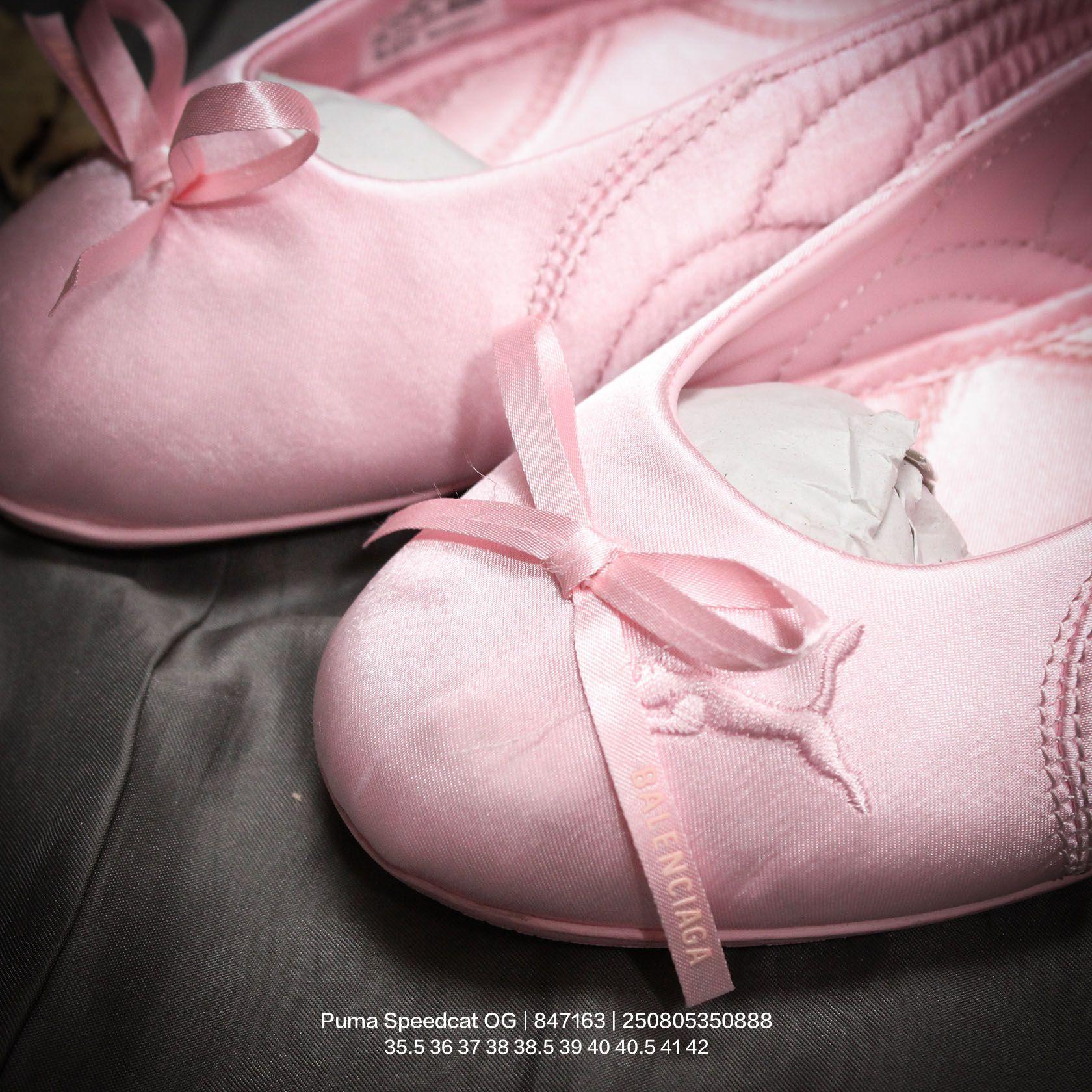 Balenciaga Speedcat Ballet Satin Balenciaga In Light Pink Satin - DesignerGu
