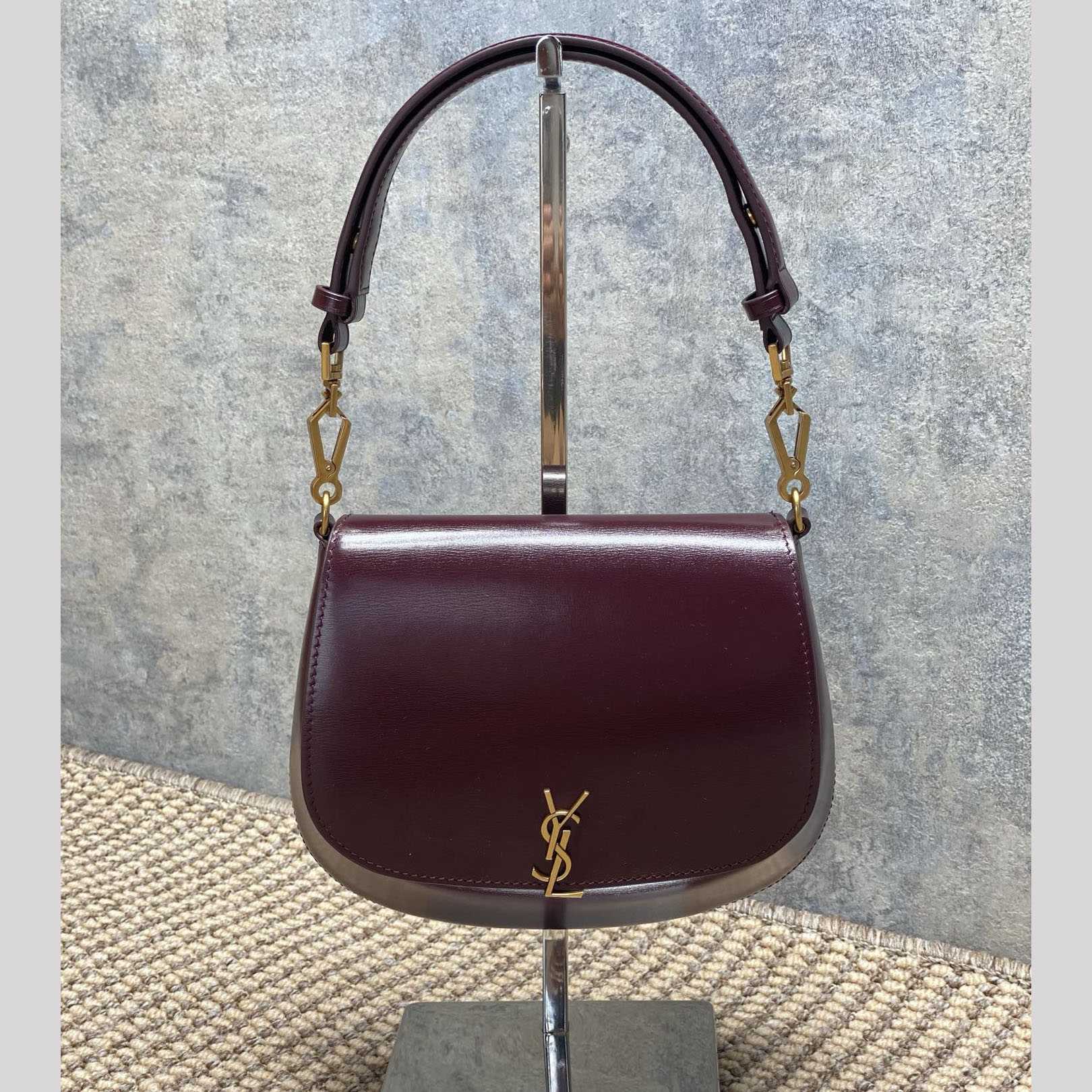 Saint Laurent Mini Voltaire Top Handle Bag In Patent Leather - DesignerGu