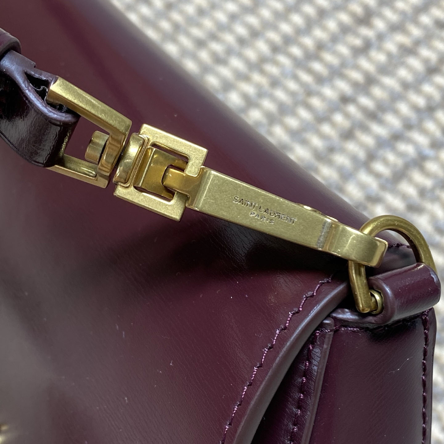 Saint Laurent Mini Voltaire Top Handle Bag In Patent Leather - DesignerGu