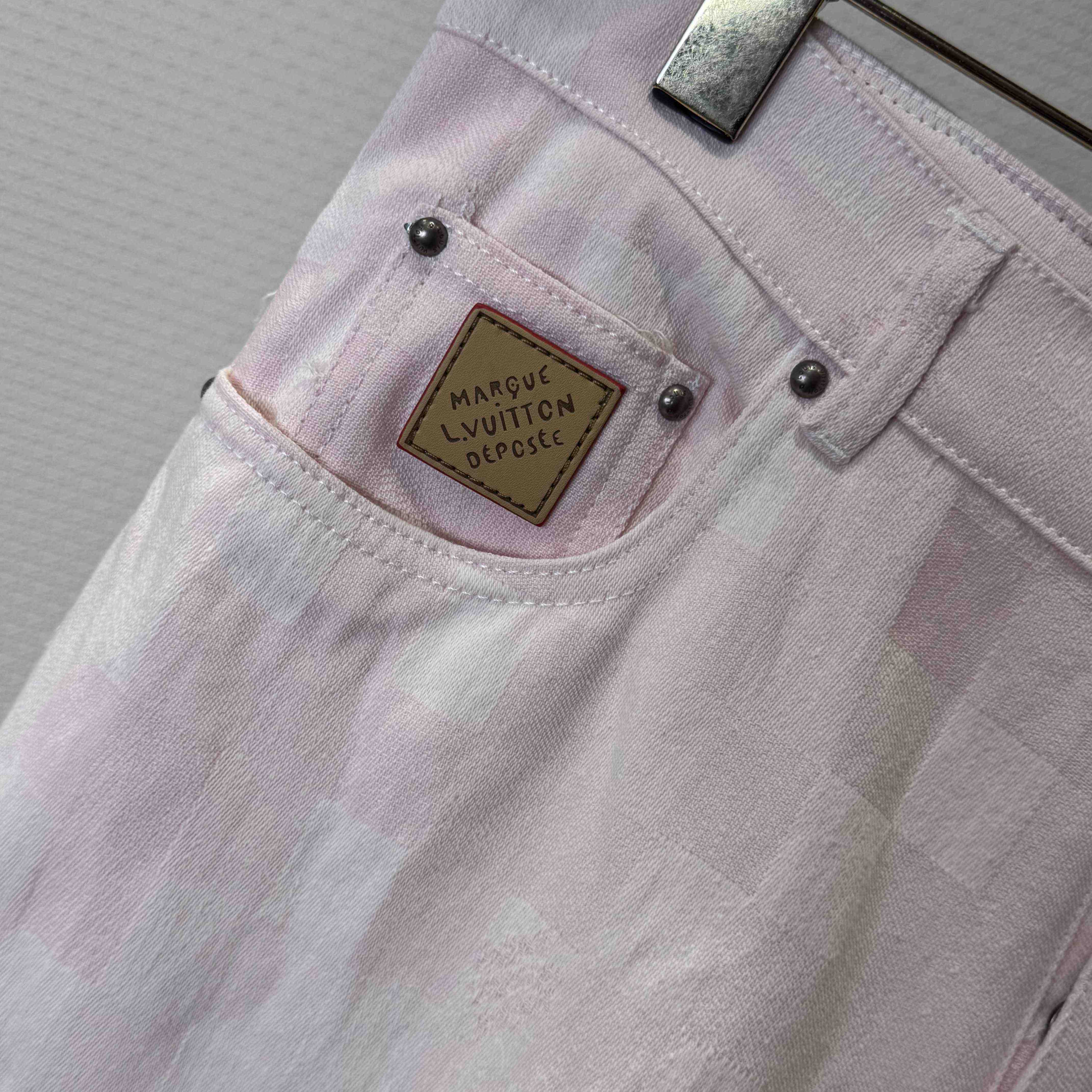 Louis Vuitton Damoflage Denim Skate Pants   1AILVF - DesignerGu