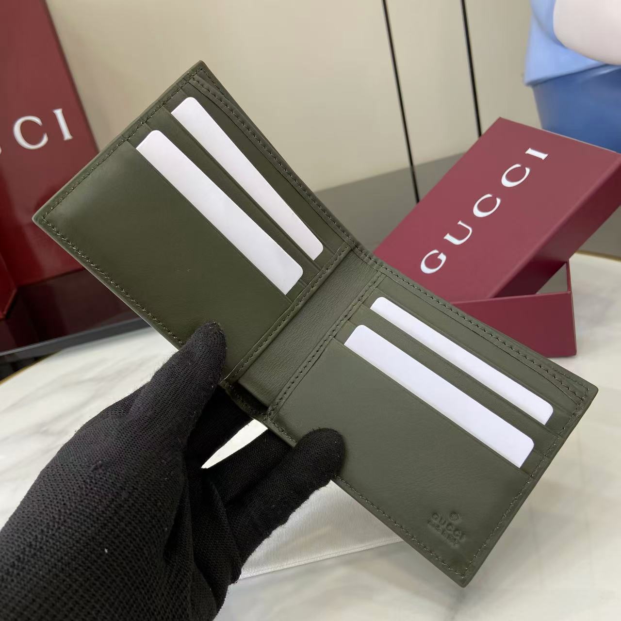 Gucci GG Monogram Bi-fold Wallet - DesignerGu