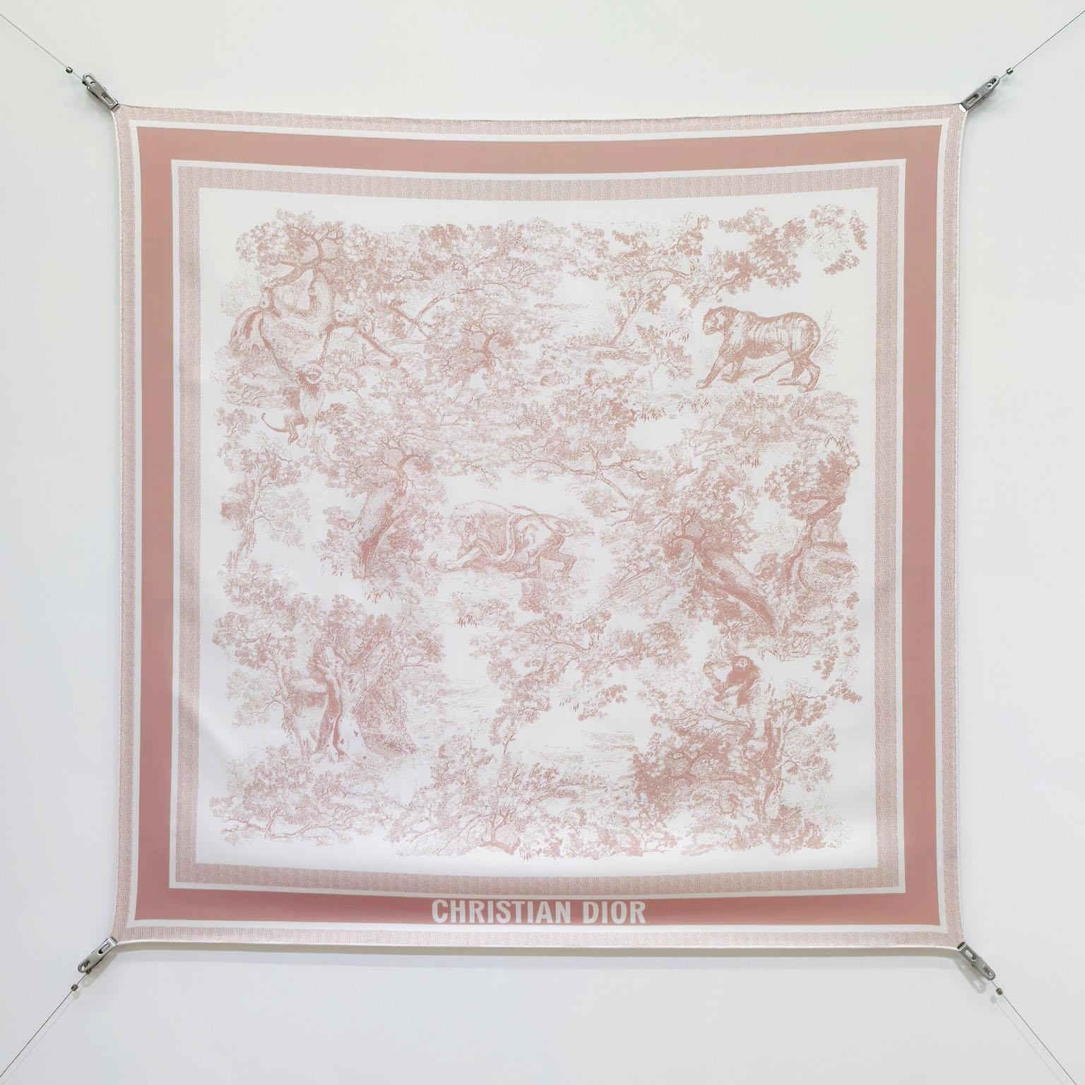 Dior Toile de Jouy Sauvage 90 Square Scarf  - DesignerGu