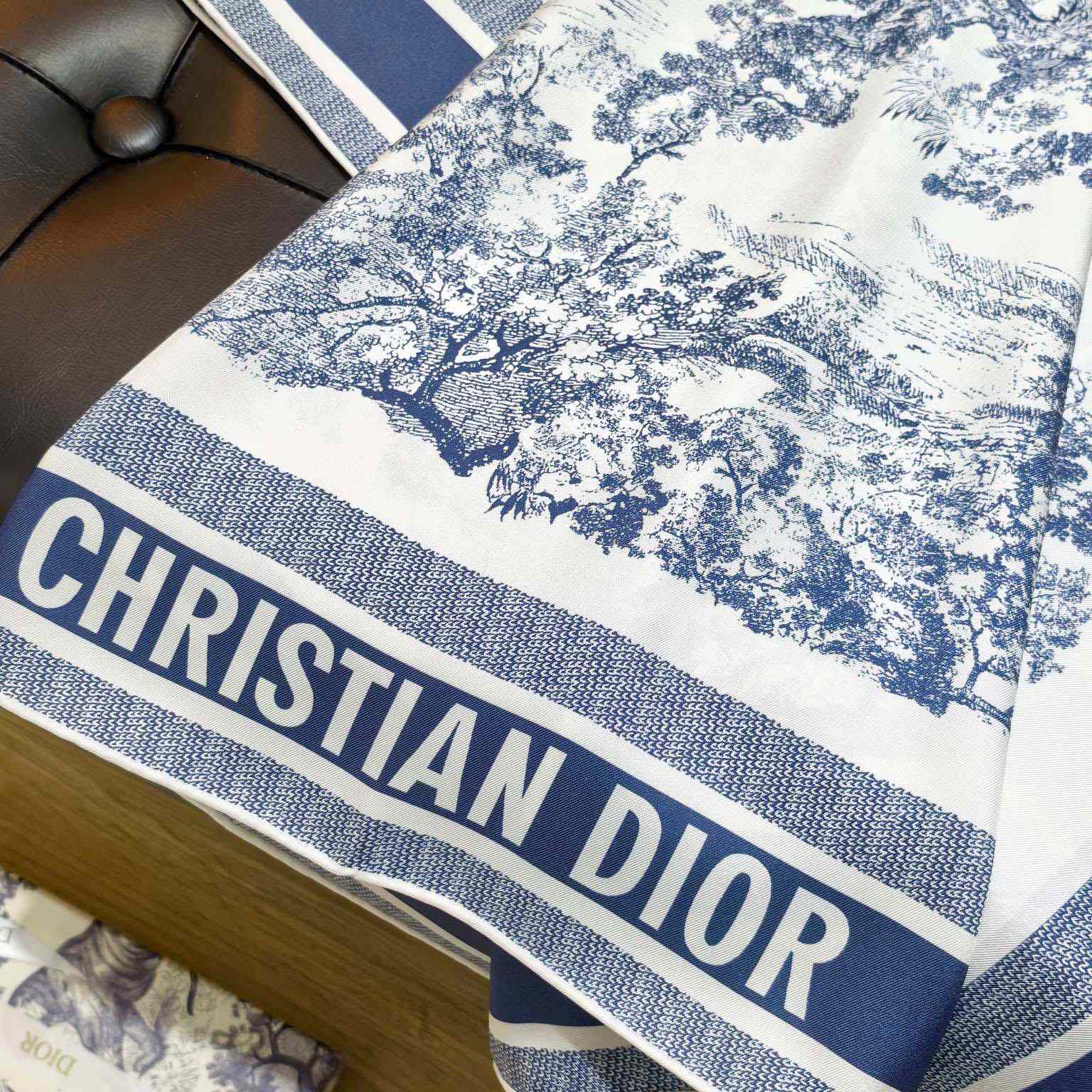 Dior Toile de Jouy Sauvage 90 Square Scarf  - DesignerGu