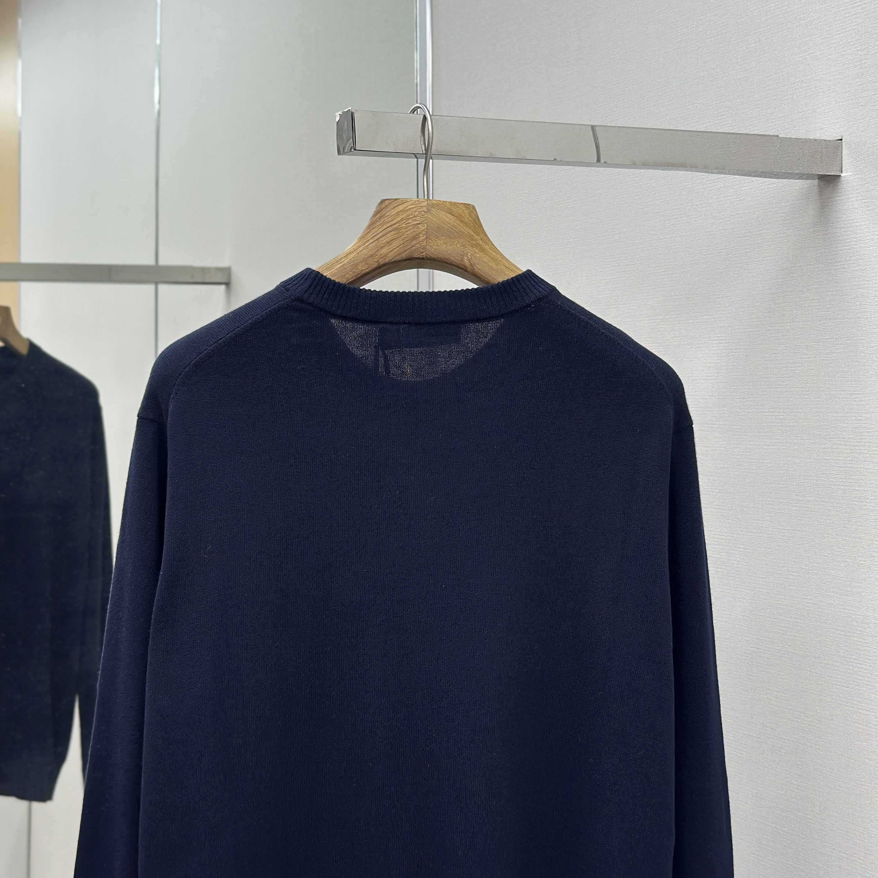 Fendi Navy Blue Wool Jumper - DesignerGu