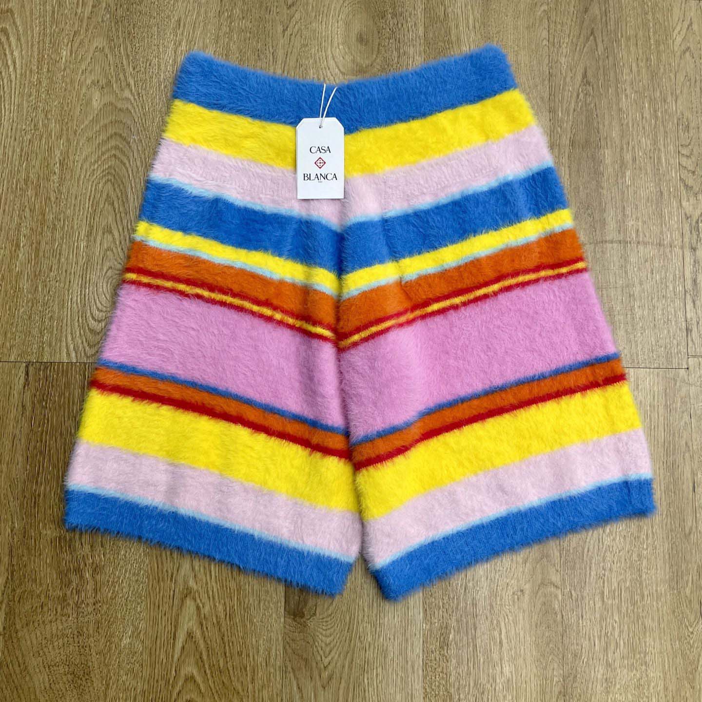 Casablanca Fluffy Oversize Shorts 'Multicolor/Blue'   Z6022 - DesignerGu