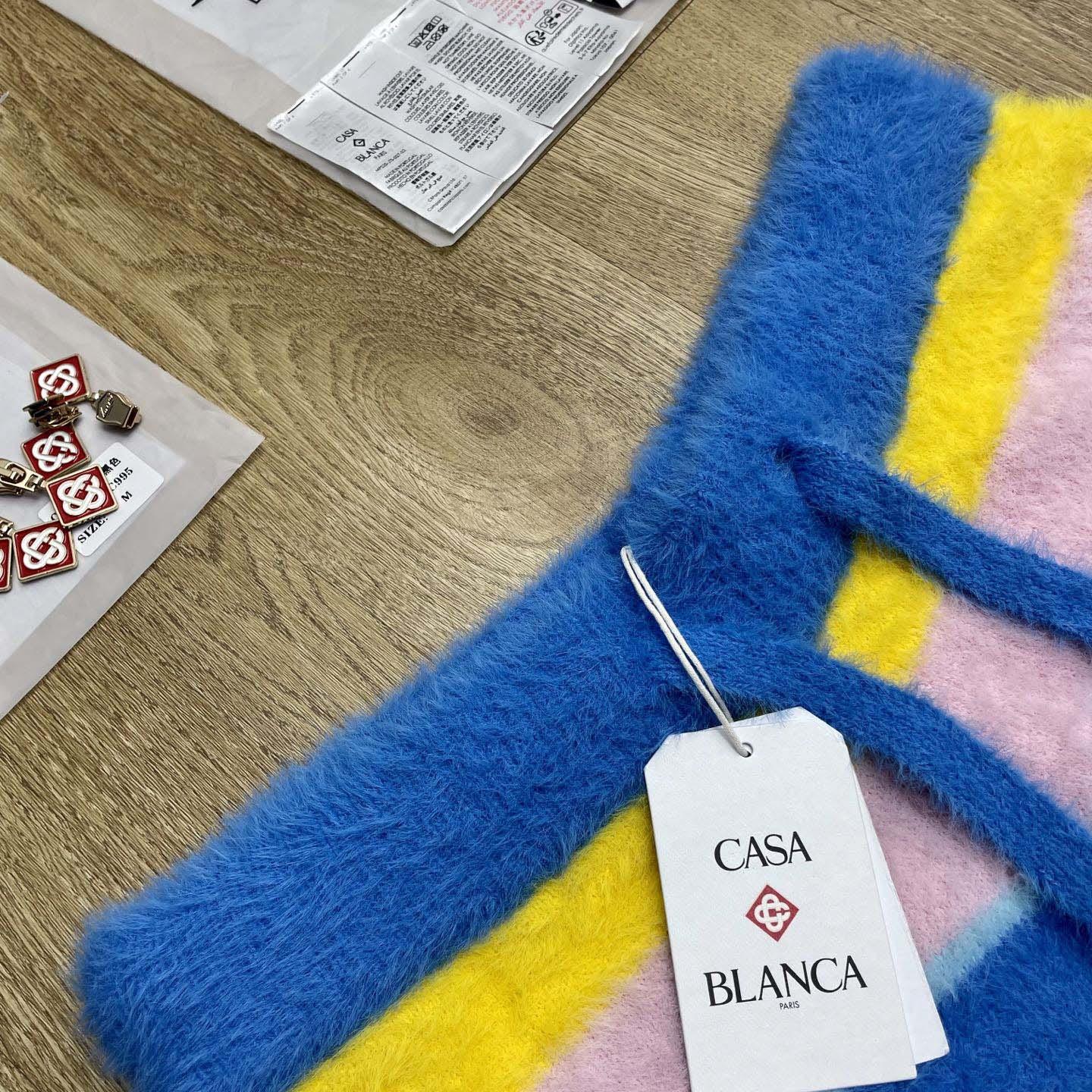 Casablanca Fluffy Oversize Shorts 'Multicolor/Blue'   Z6022 - DesignerGu