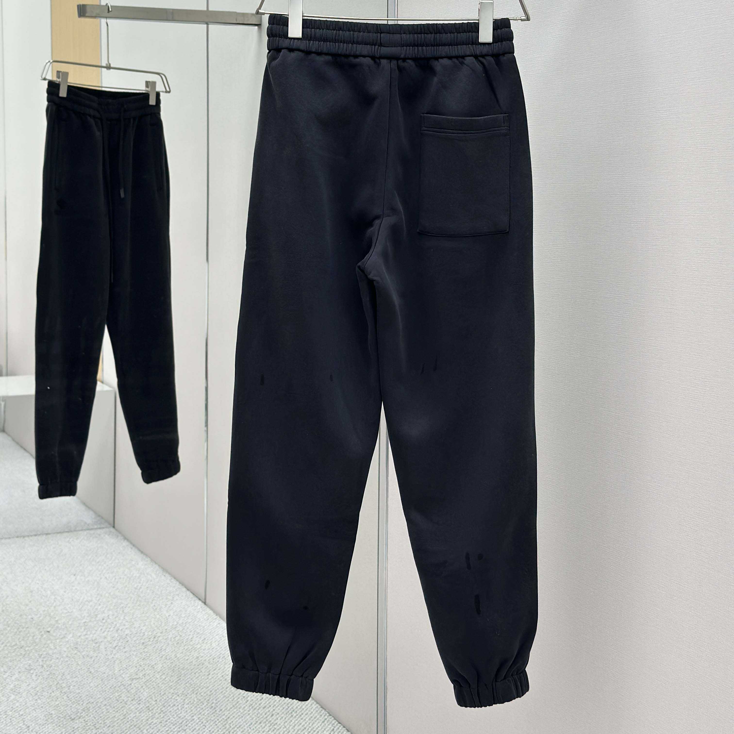 Balenciaga Black Cotton Pants - DesignerGu