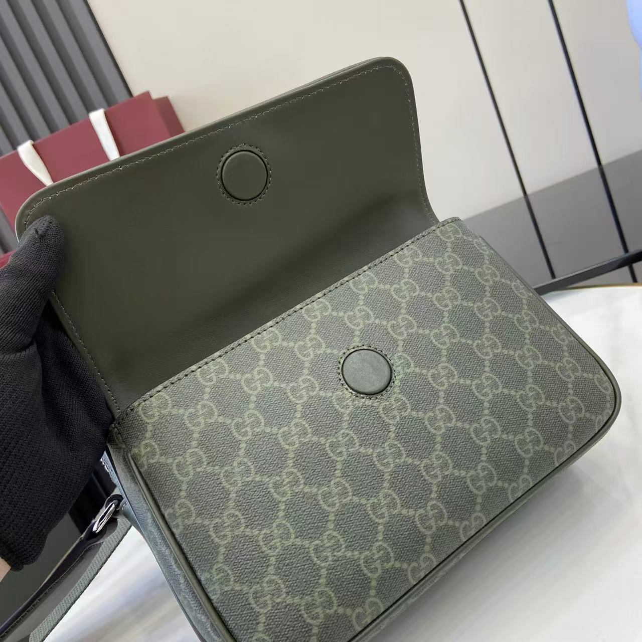 Gucci GG Monogram Small Crossbody Bag - DesignerGu