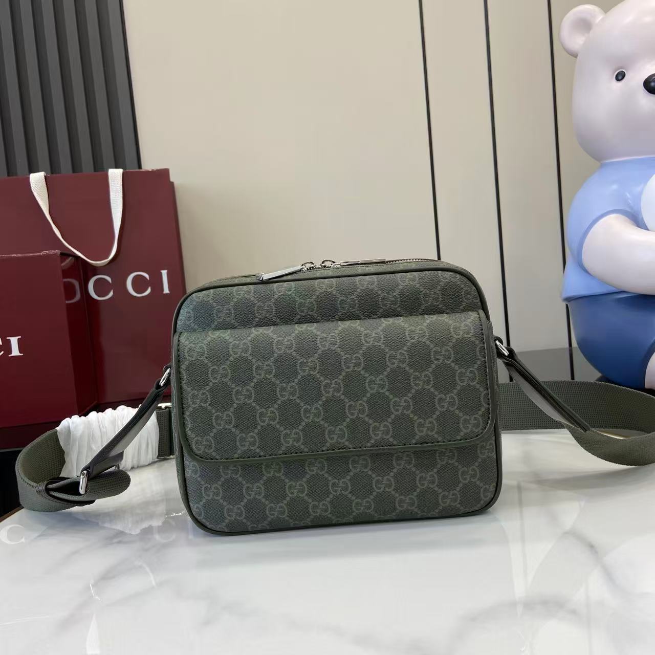 Gucci GG Monogram Small Crossbody Bag - DesignerGu